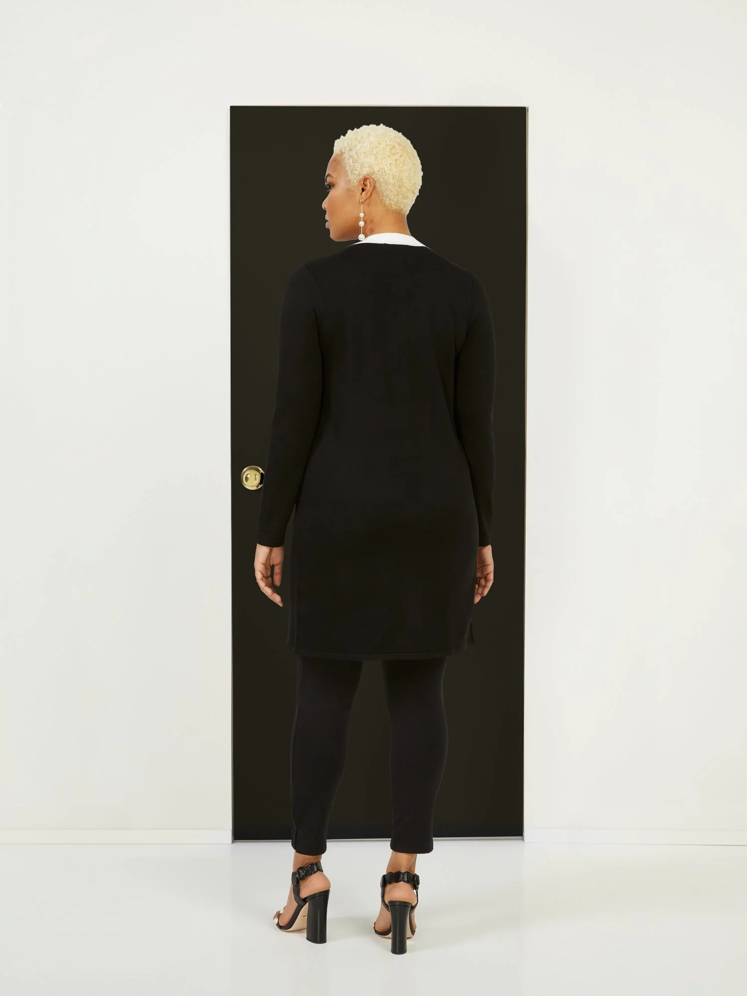 Piped Button-Down Cardigan - Image 3
