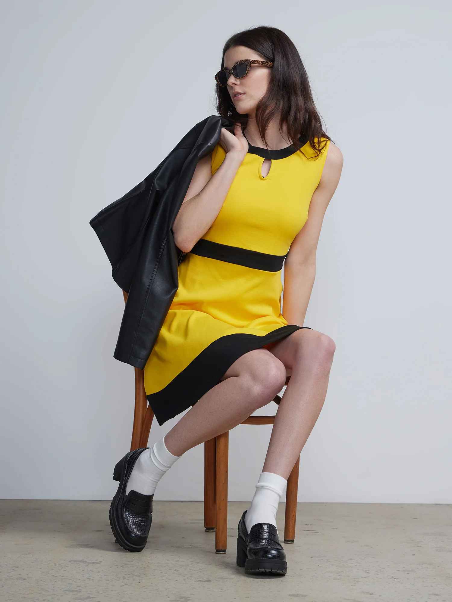 Piped Flare Dress - City Knits - Image 23