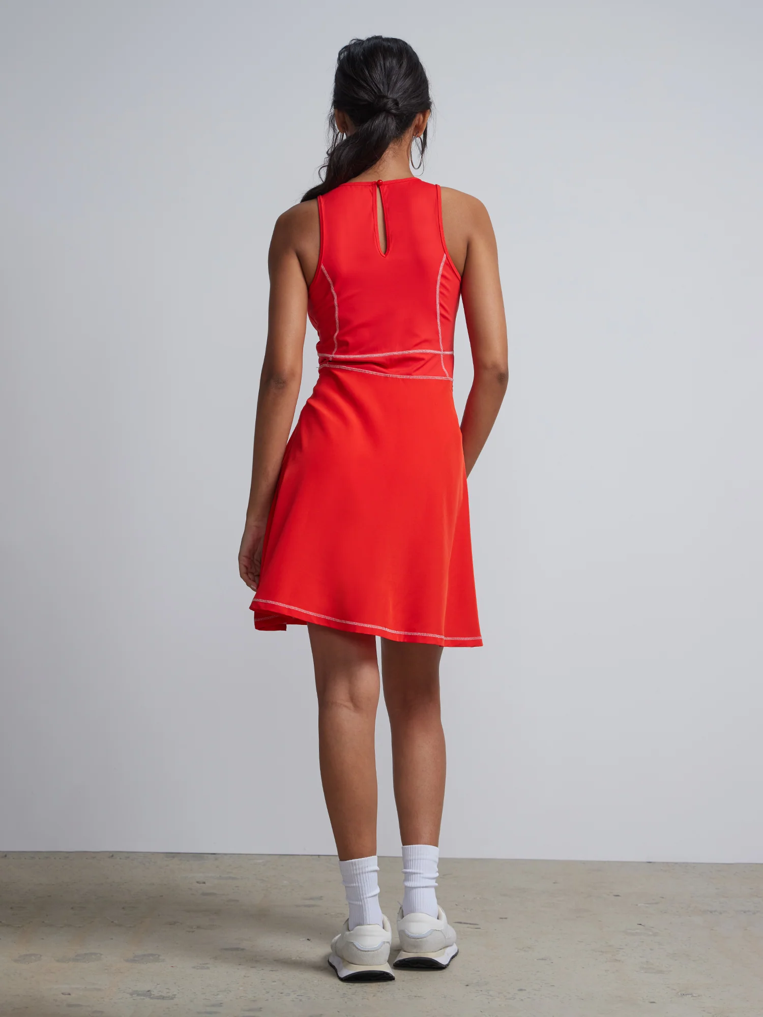 Piped Halterneck Tennis Dress - Image 3