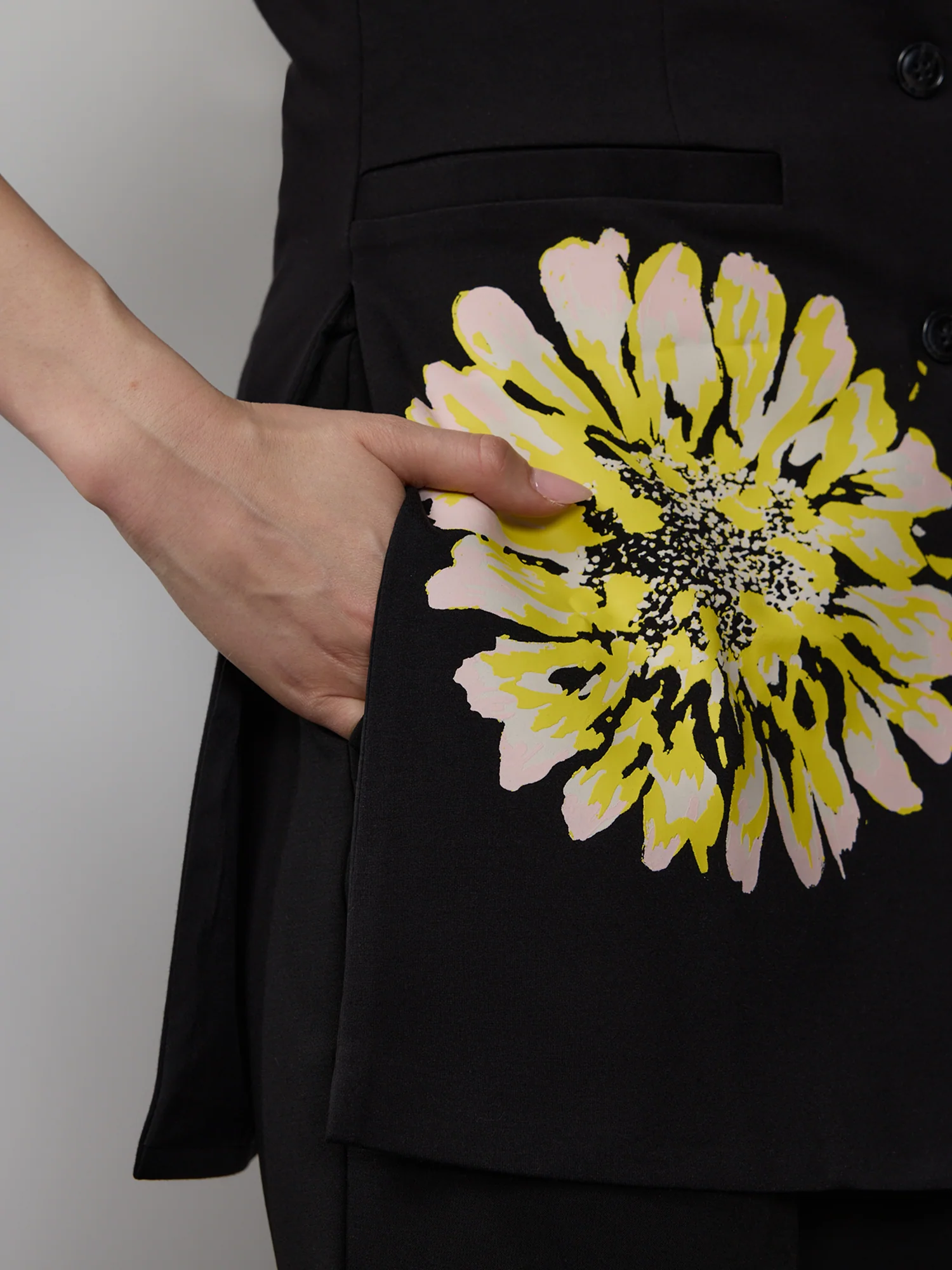 Placed Flower Print Waistcoat - Image 4