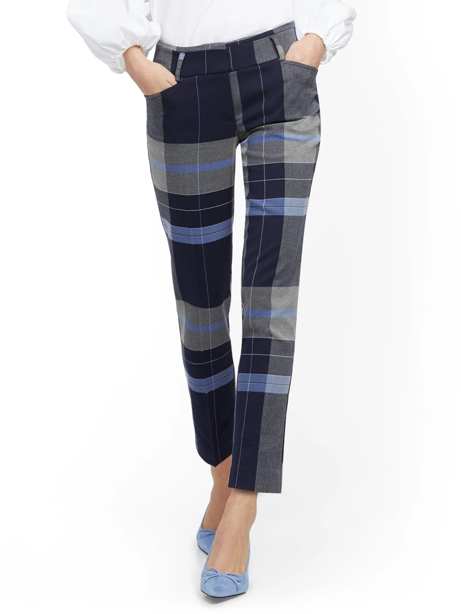 Plaid Ankle Pant - Modern - 7th Avenue