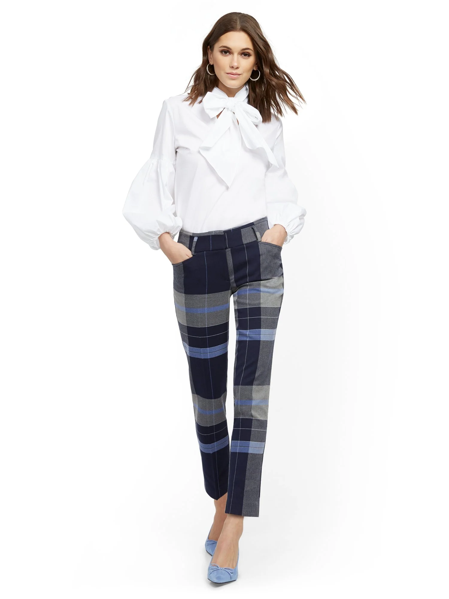 Plaid Ankle Pant - Modern - 7th Avenue - Image 4