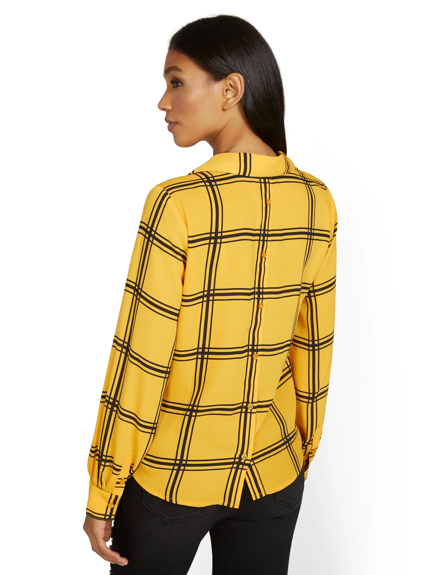 Plaid Button-Back Shirt - Image 7