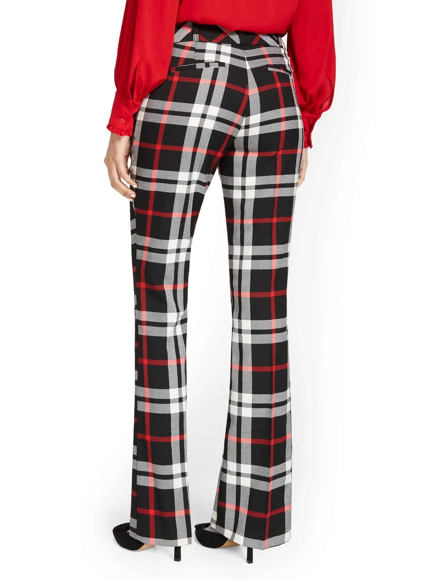 Plaid Modern Fit Bootcut Pant - Image 3