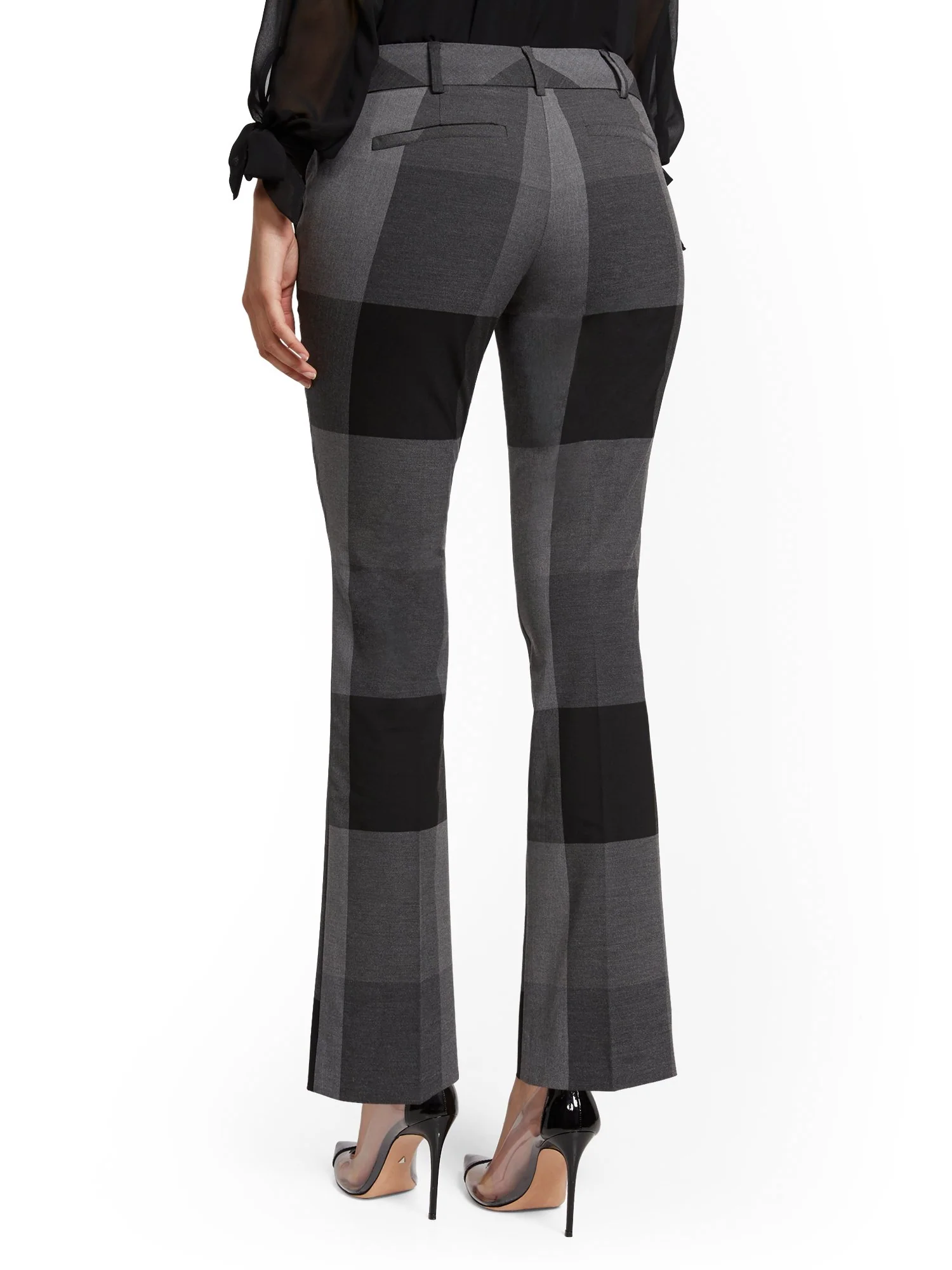 Plaid Straight-Leg Pant - Signature - 7th Avenue - Image 3
