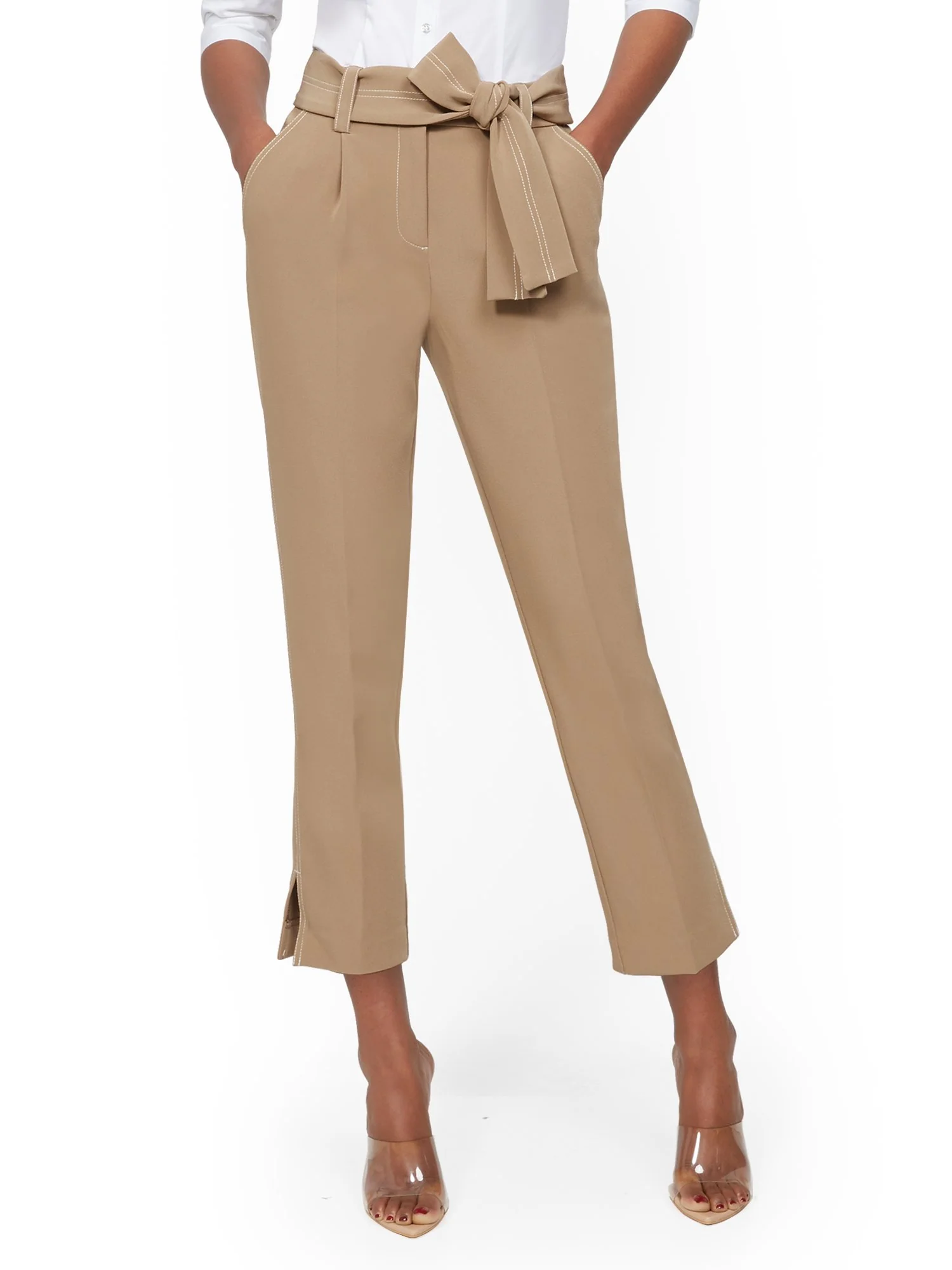 Pleated Ankle Pant - 7th Avenue - Image 2