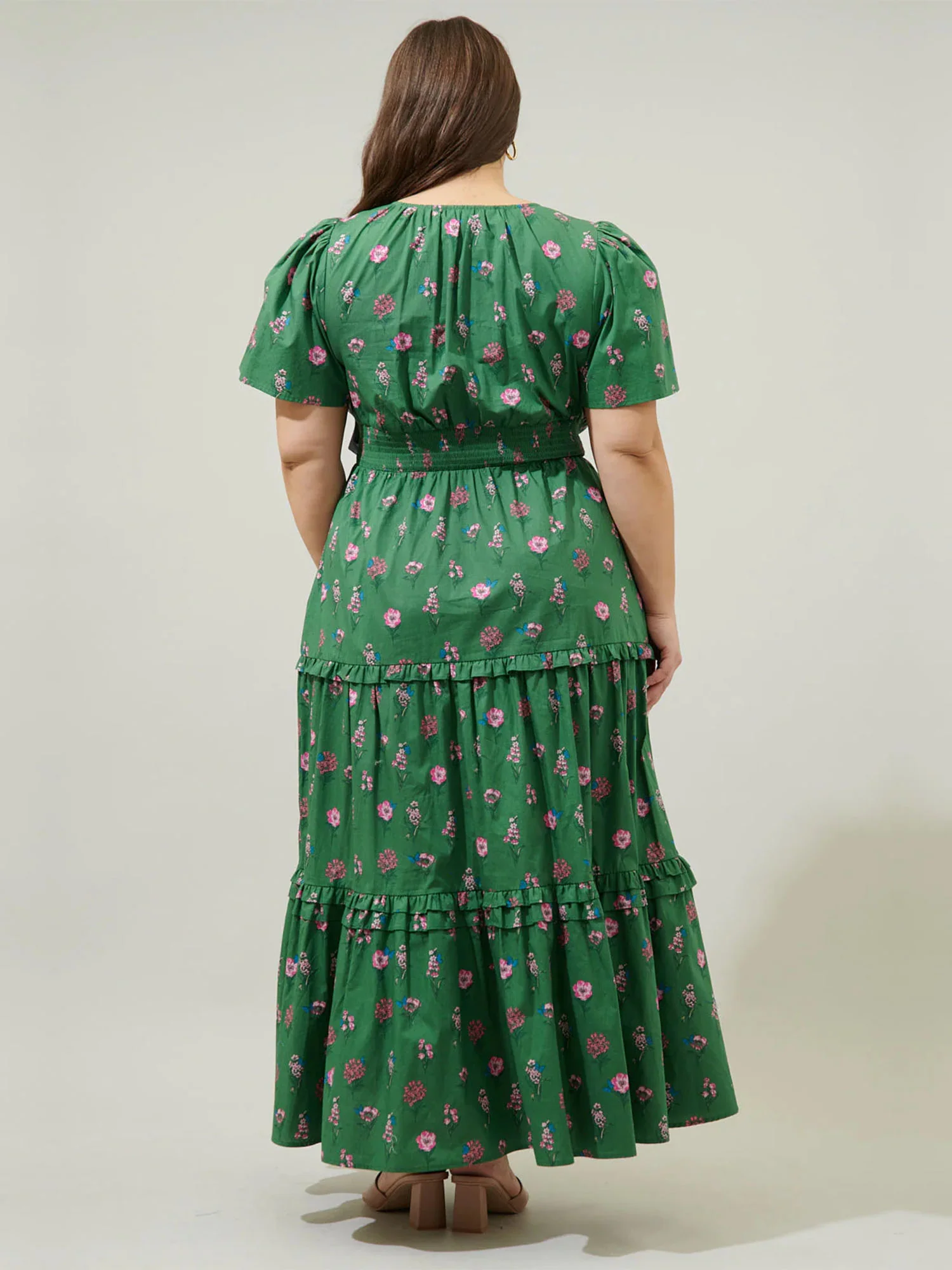 Sugarlips Plus Floral Print Smocked Waist Maxi Dress - Brands We Love - Image 5