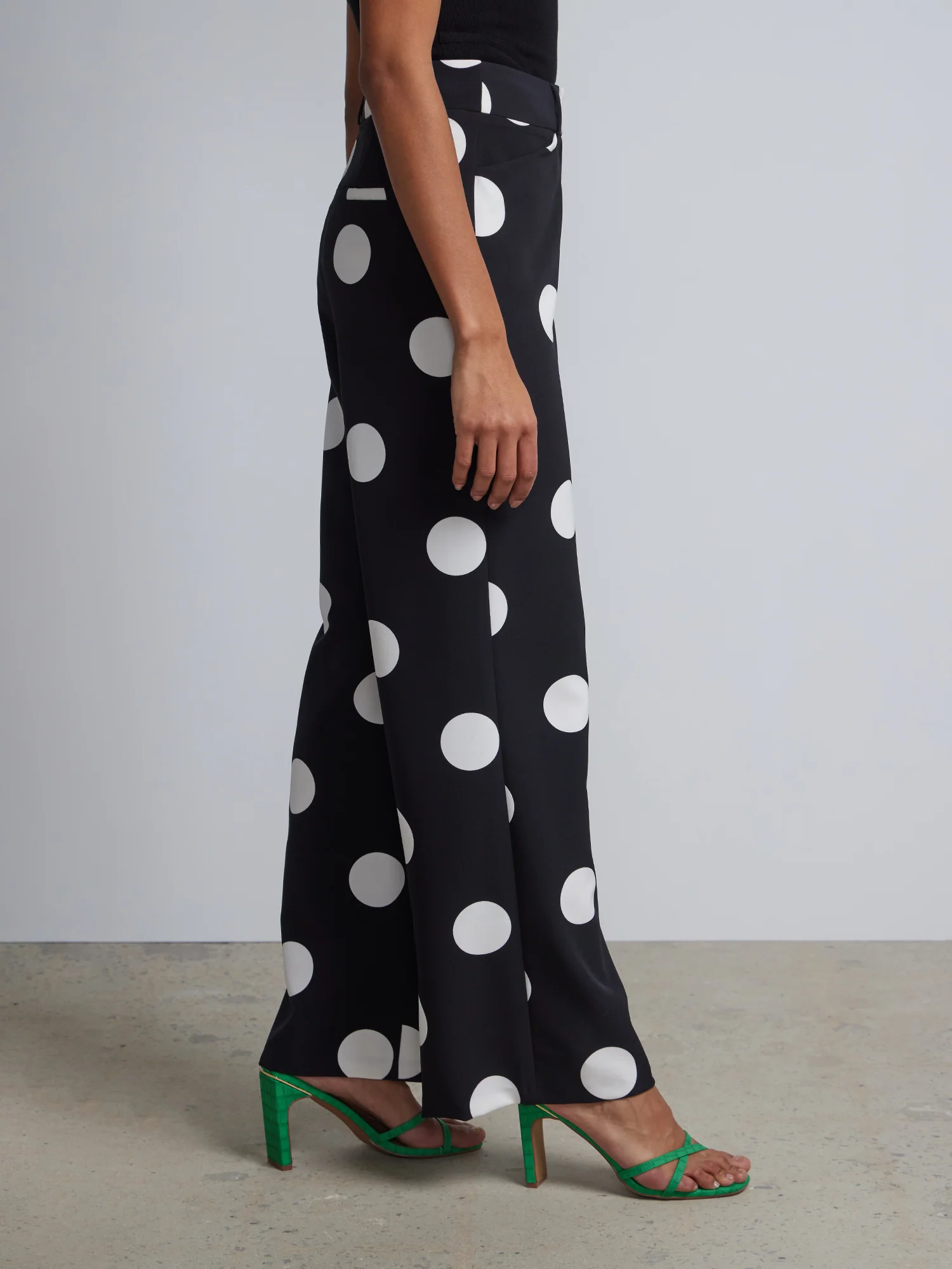Polka-Dot High-Waisted Wide-Leg Pant - Image 2