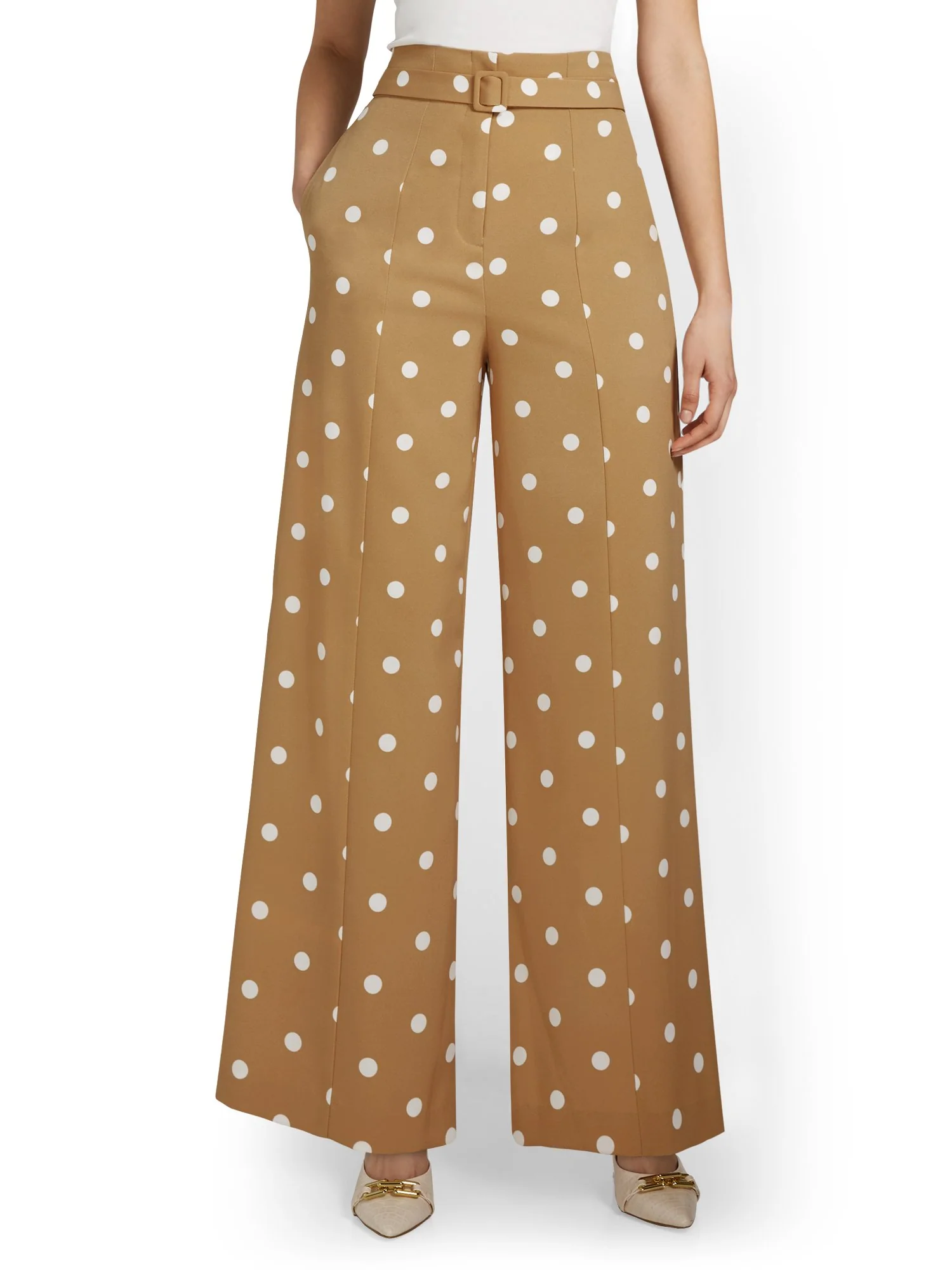 Polka-Dot Wide-Leg Pant - Image 2