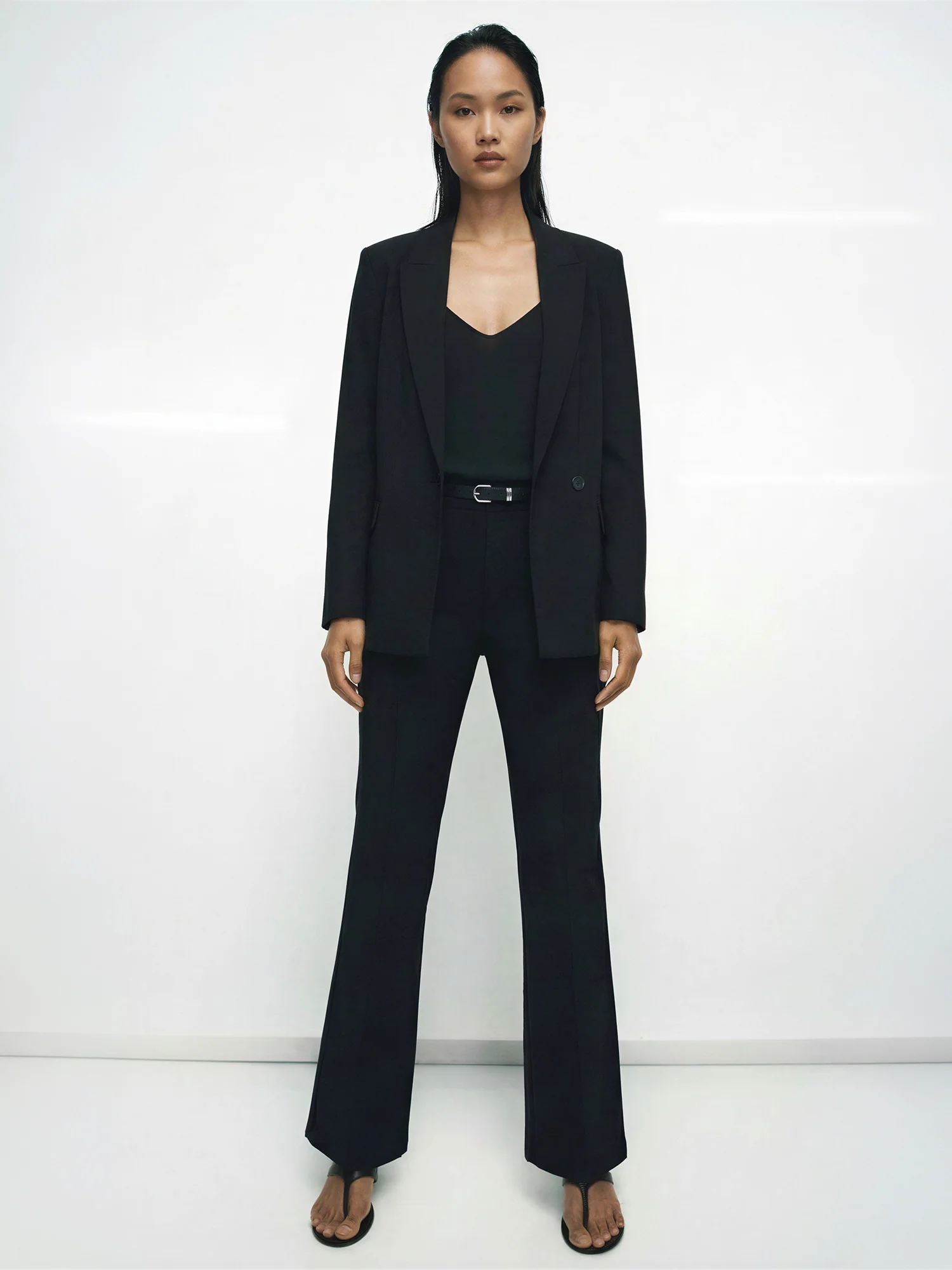 Ponte Bootcut Mid Rise Front Seam Pants