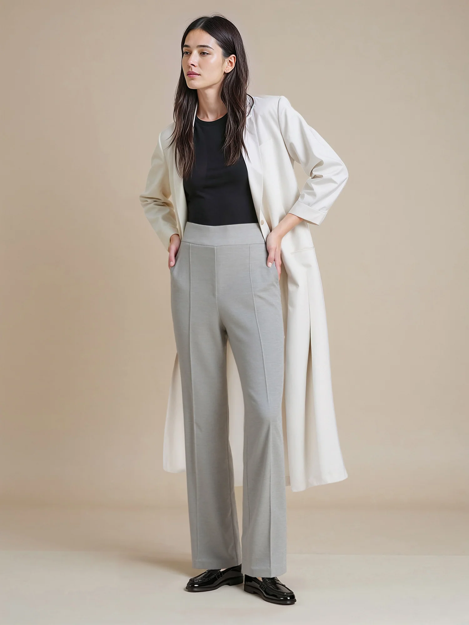 Ponte Bootcut Mid Rise Pant - Image 12