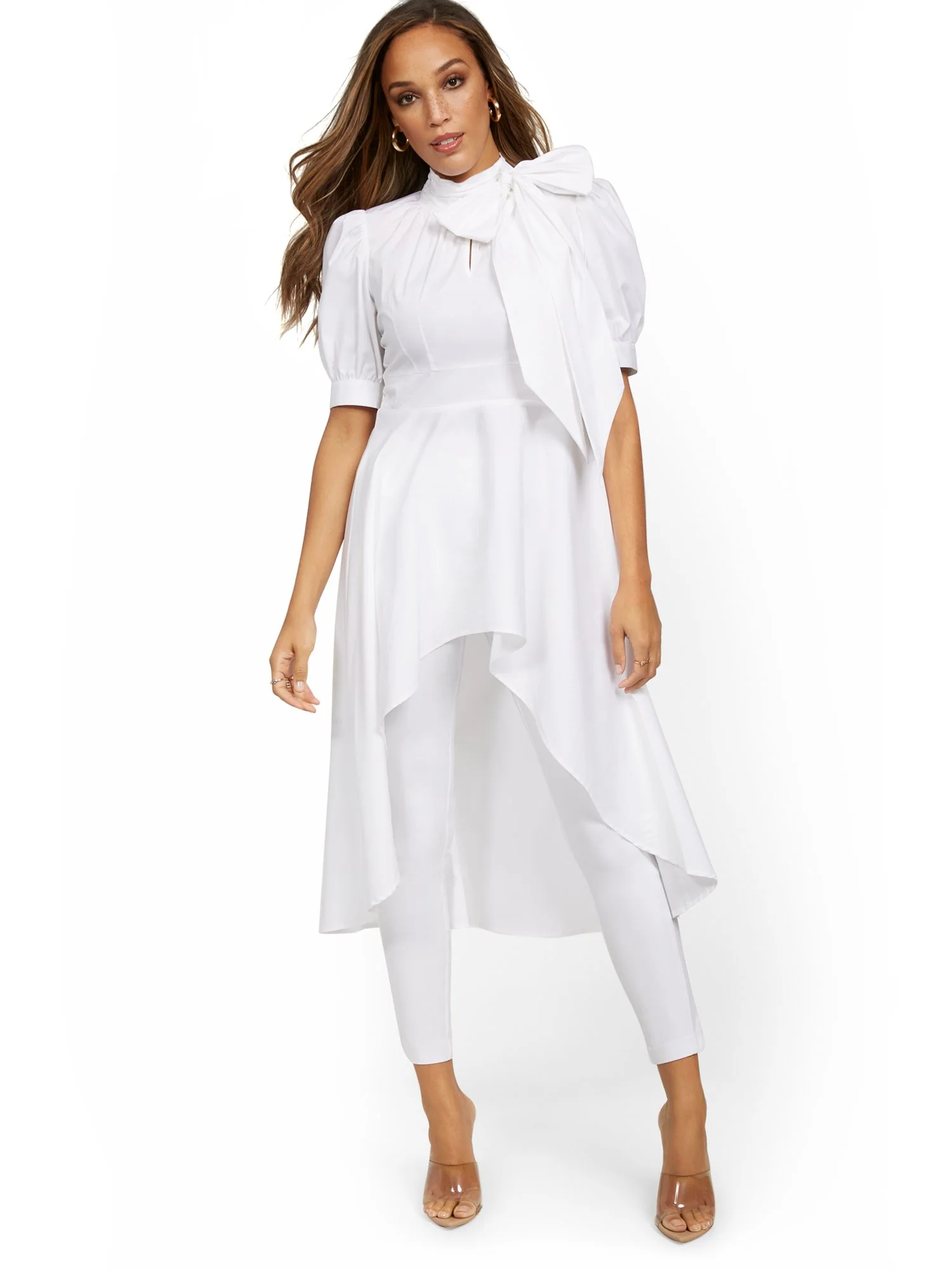 Poplin High-Low Shirt - Image 4