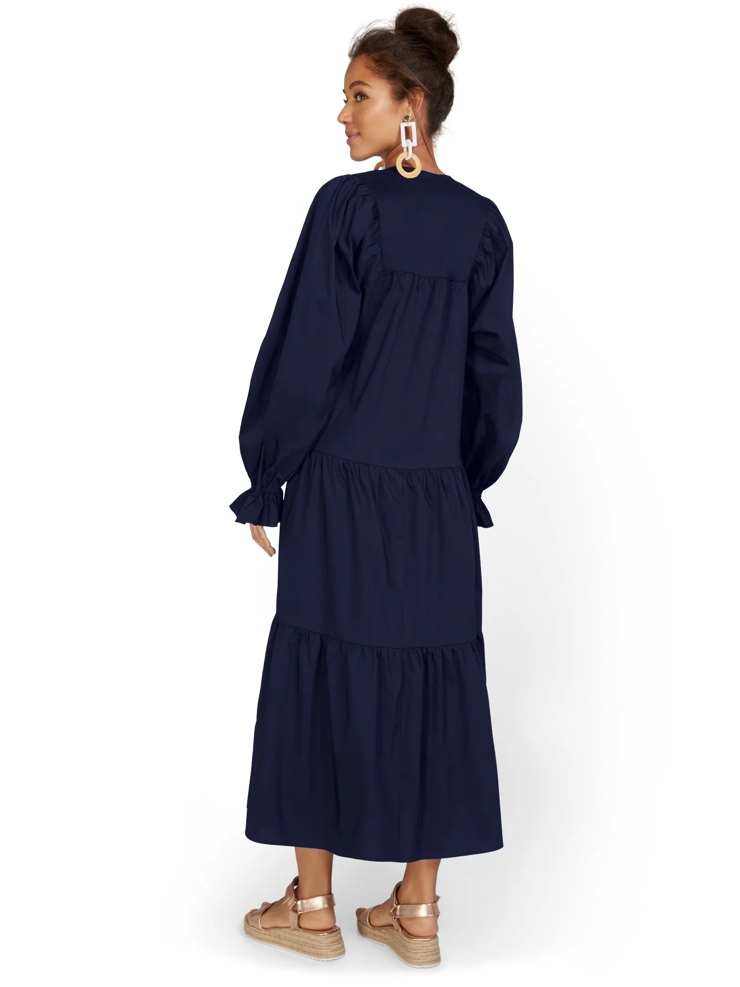 Poplin Maxi Dress - Image 3