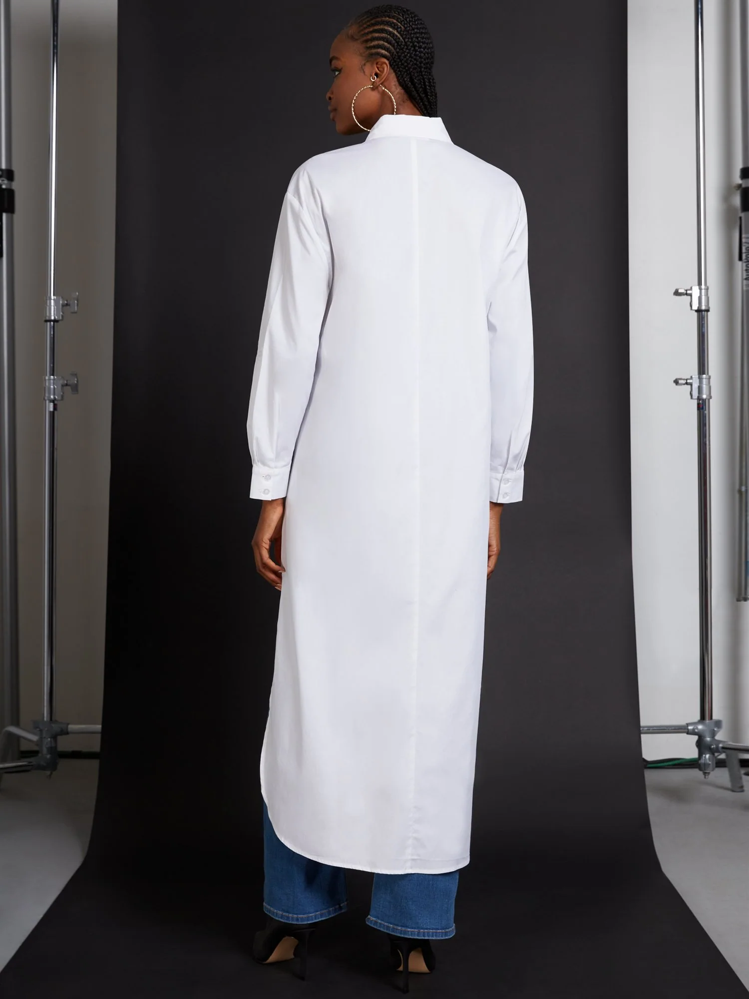 Poplin Maxi Shirt - Image 3