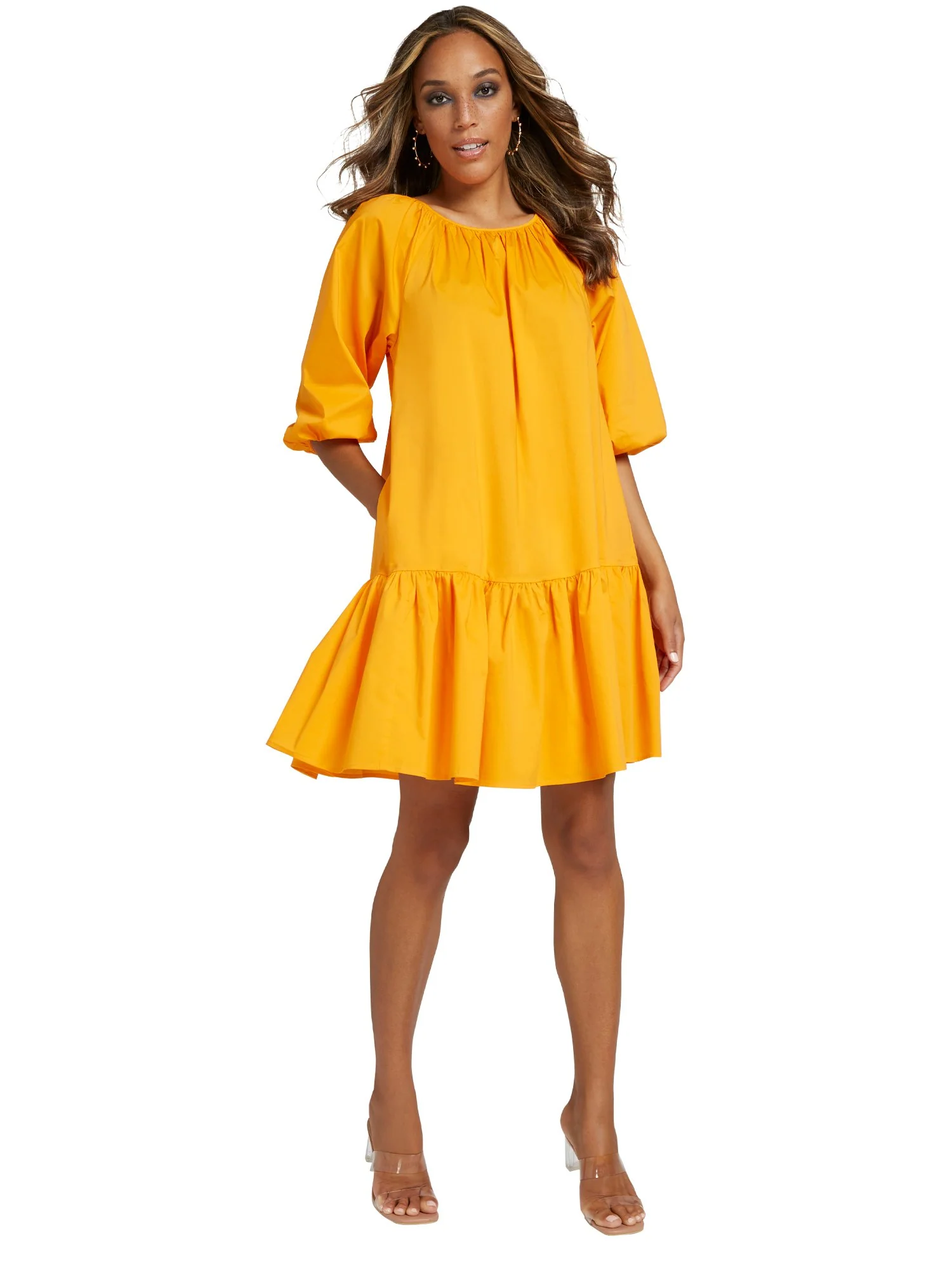 Poplin Shift Dress - Image 10