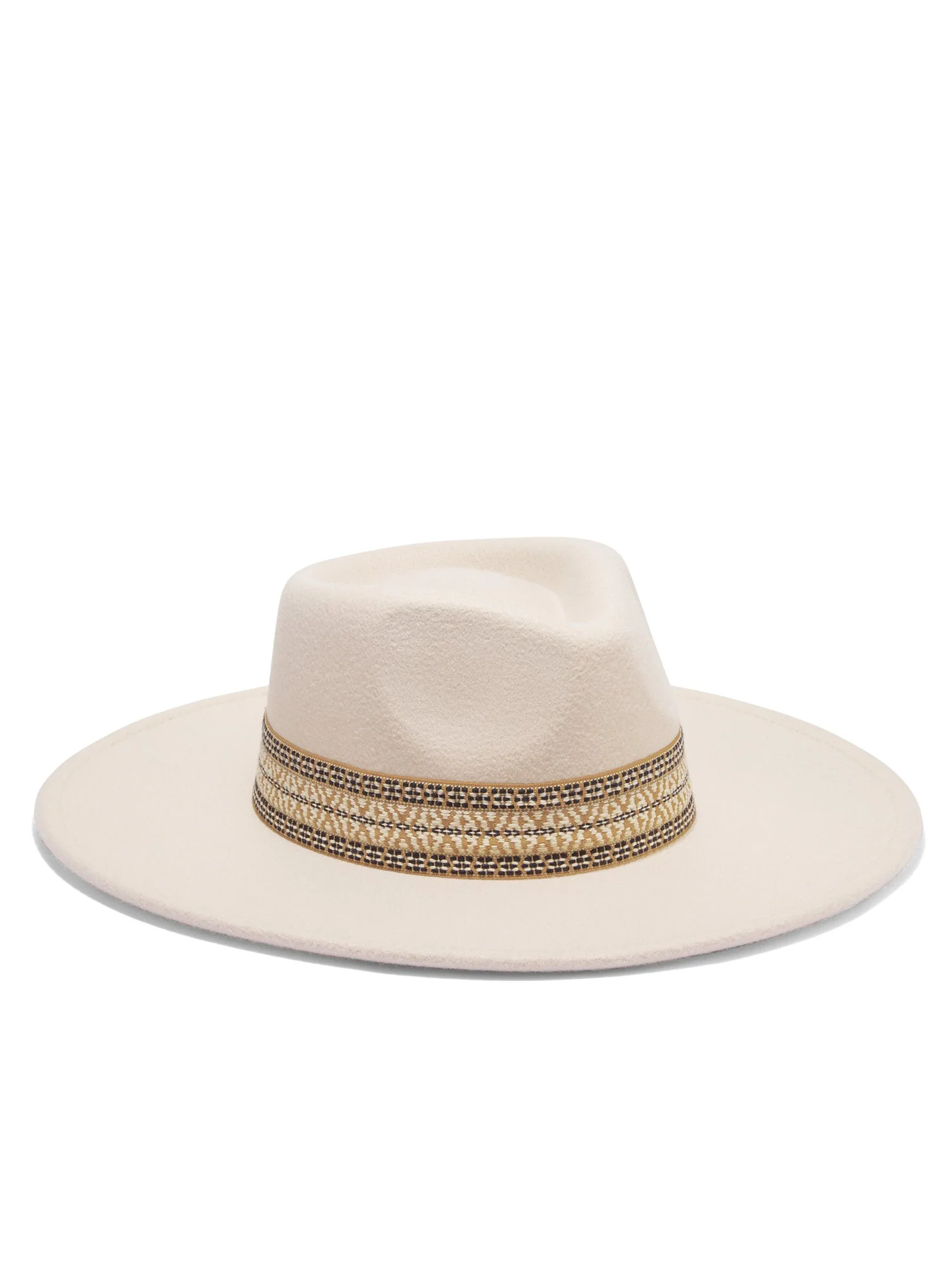 Fame Accessories Printed-Band Panama Hat - Brands We Love