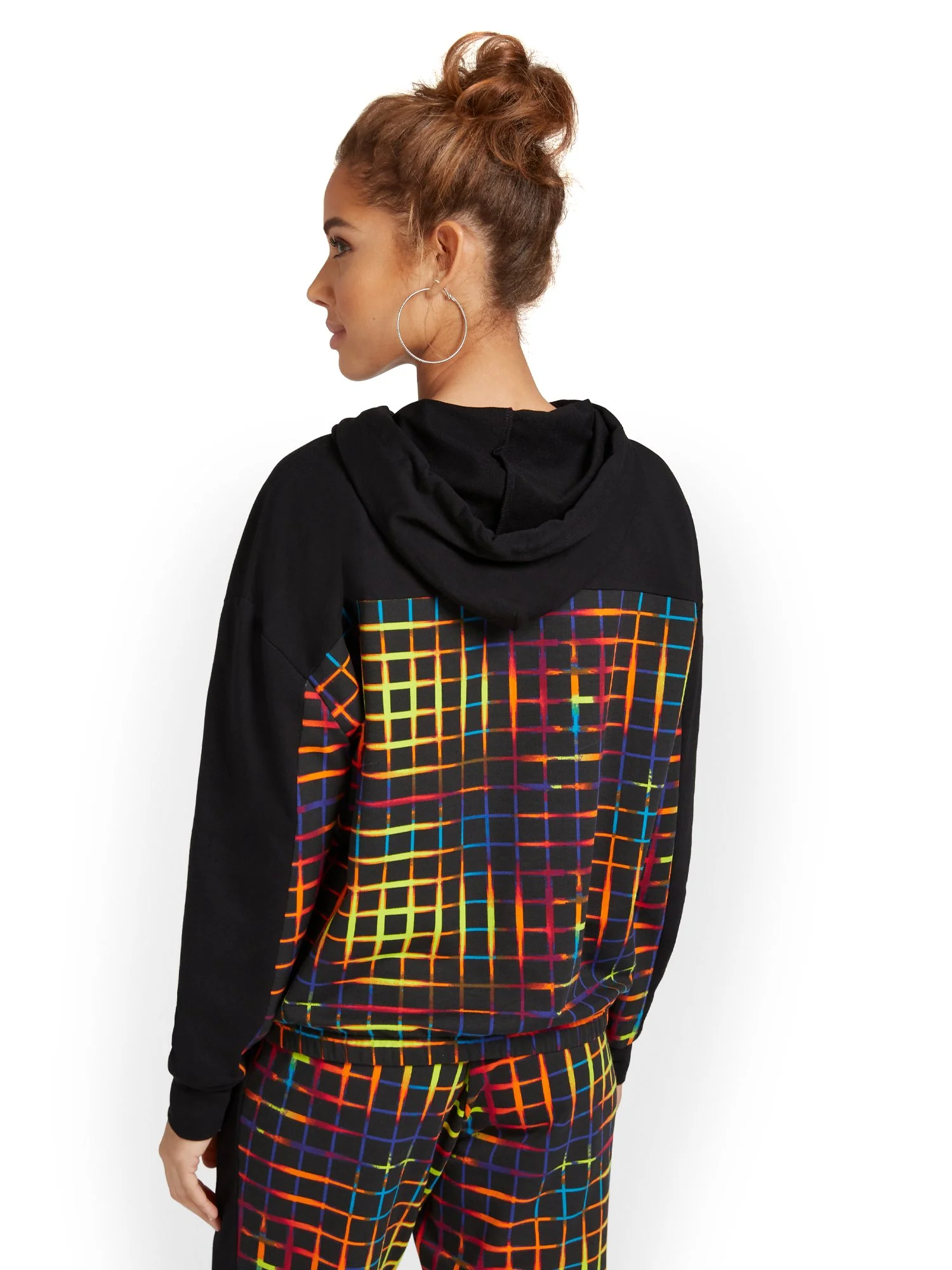 Printed French Terry Pullover Hoodie - Image 3