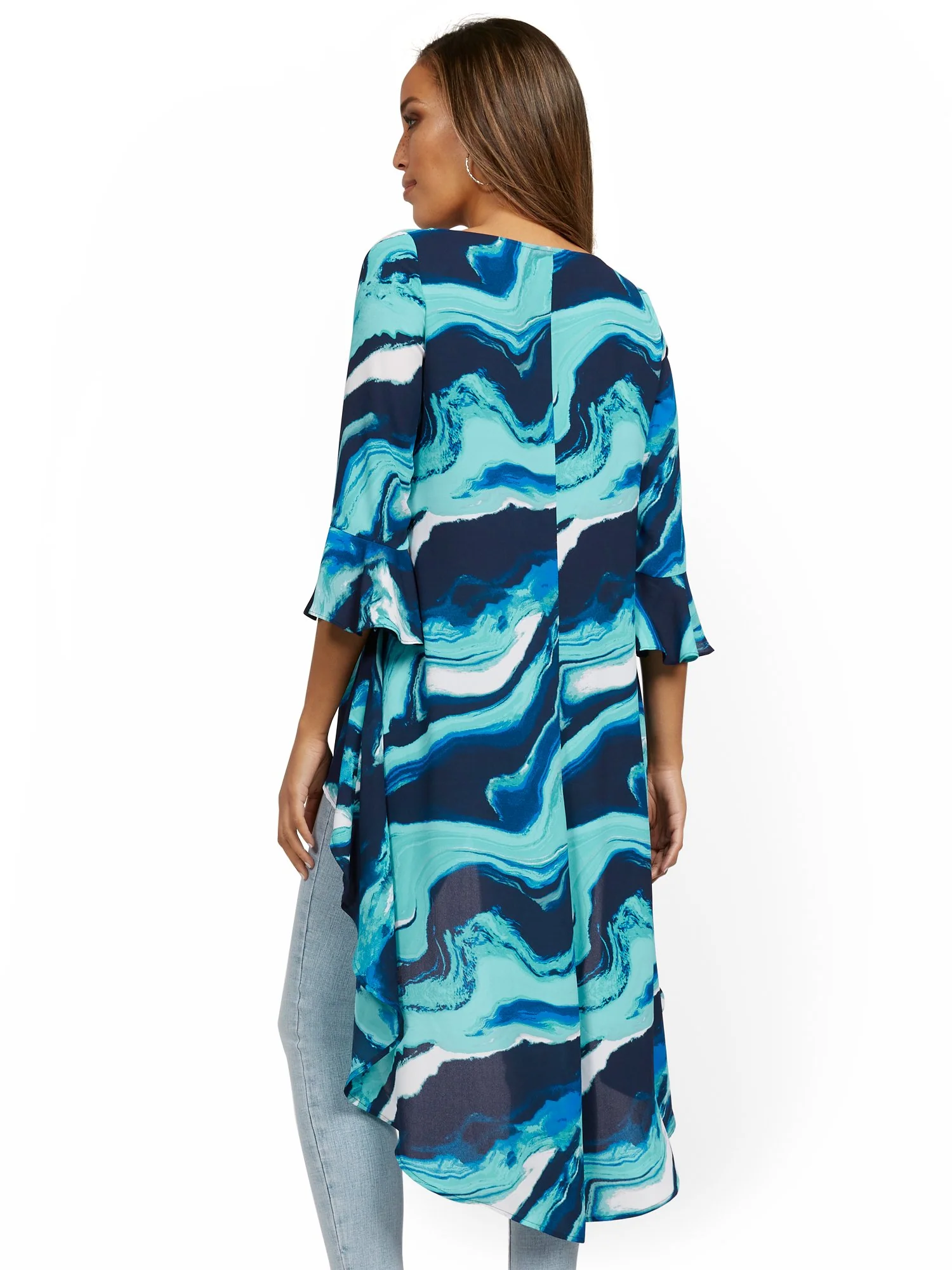 Printed High-Low Top - Image 3