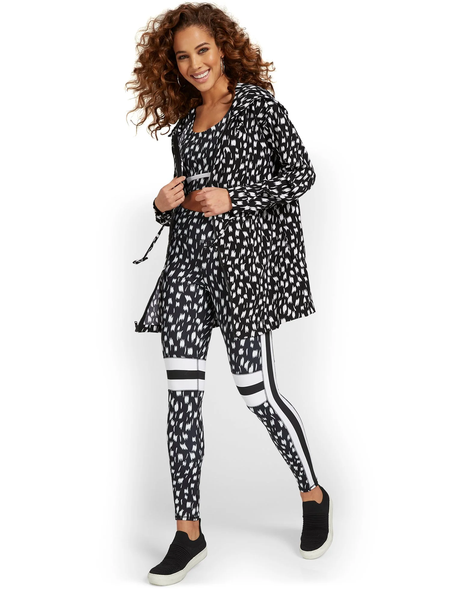 Printed Woven Zip-Front Jacket
