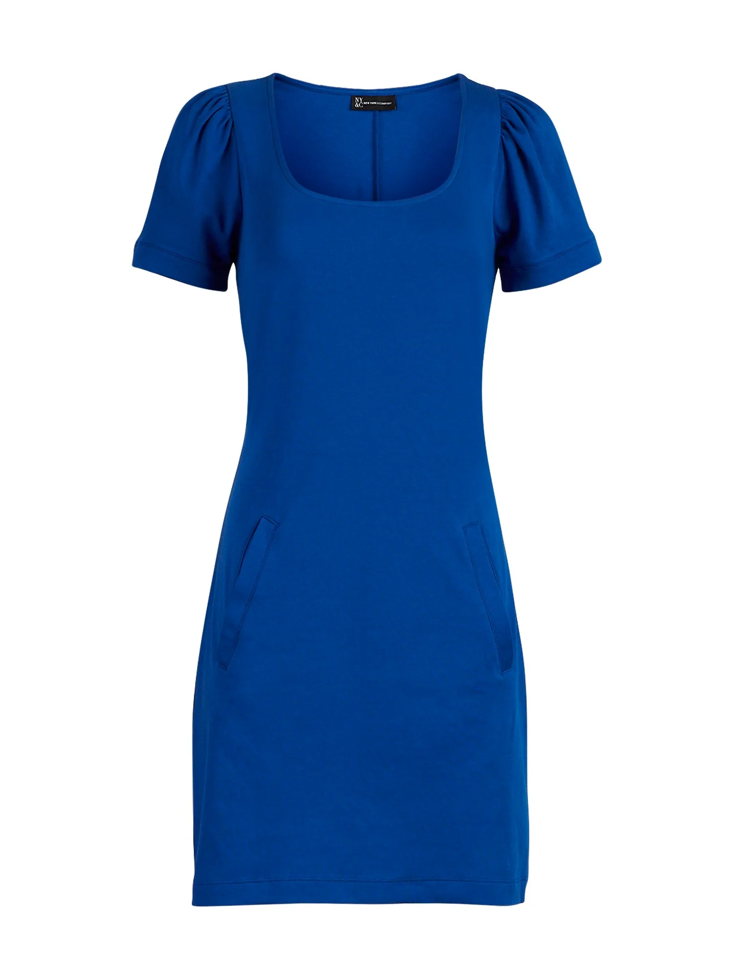 Puff-Sleeve Cotton Shift Dress - Image 30
