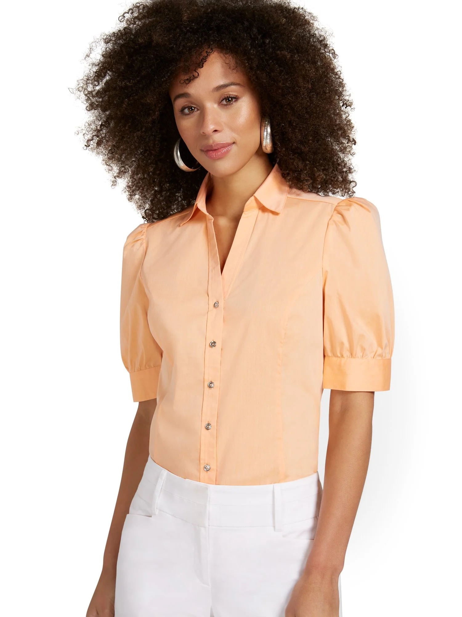 Puff-Sleeve Madison Shirt - 7th Avenue - Image 30