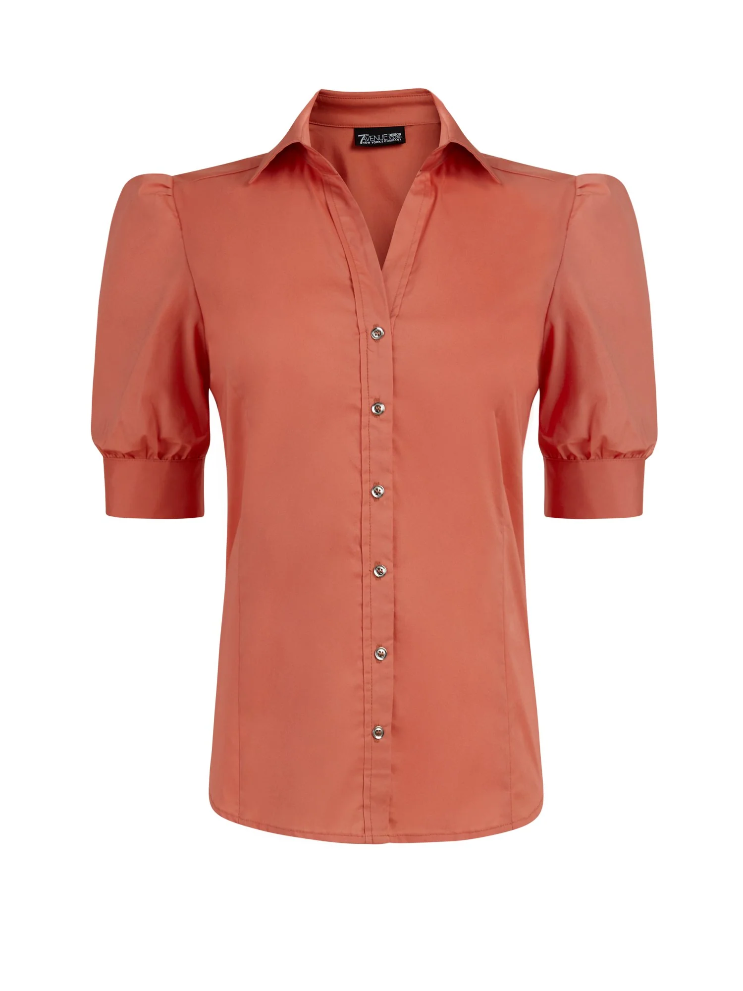 Puff-Sleeve Madison Stretch Shirt - No Gap - 7th Avenue - Image 15