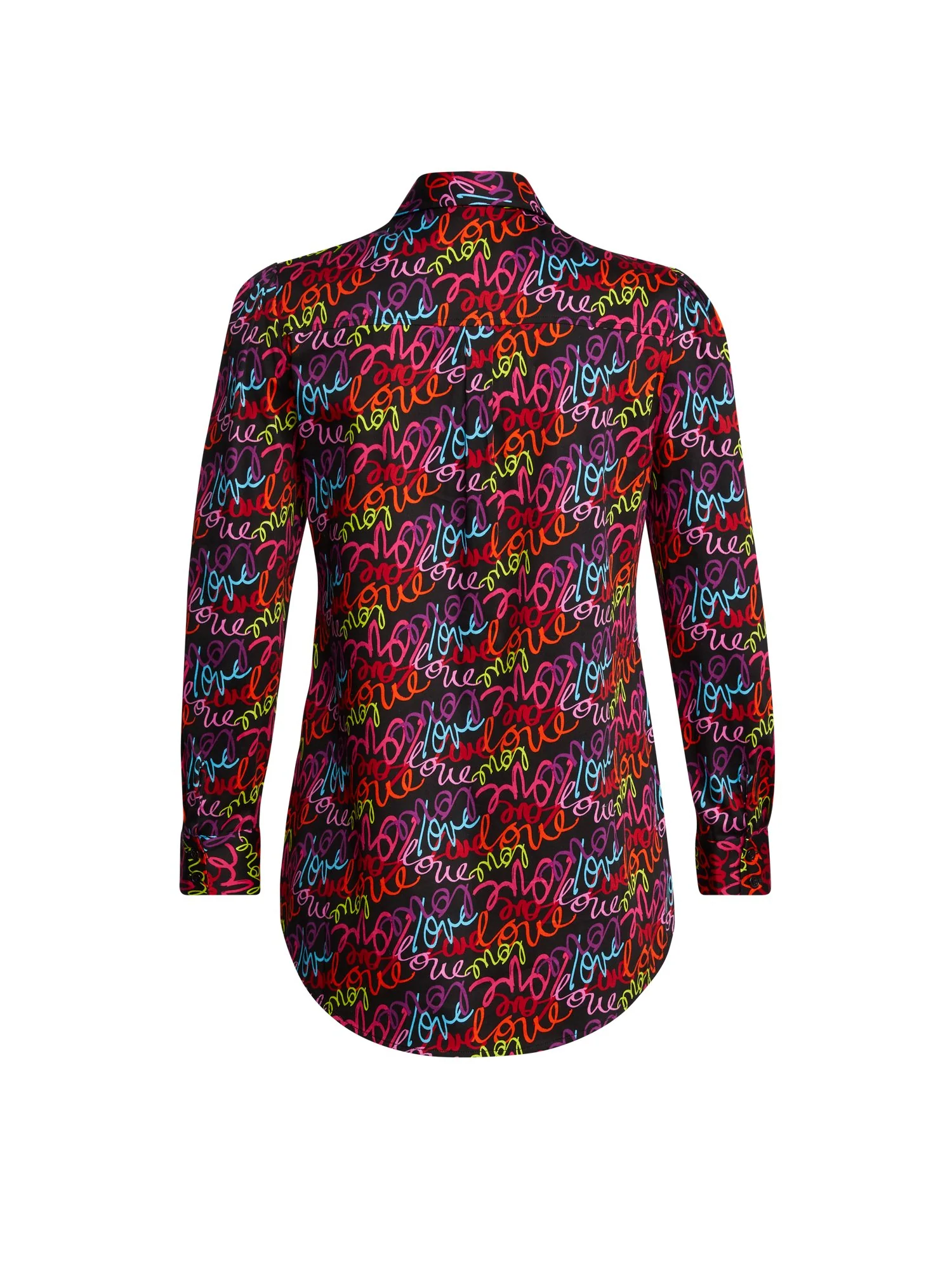 Puff-Sleeve Madison Tunic Shirt - Love-Print - Image 5