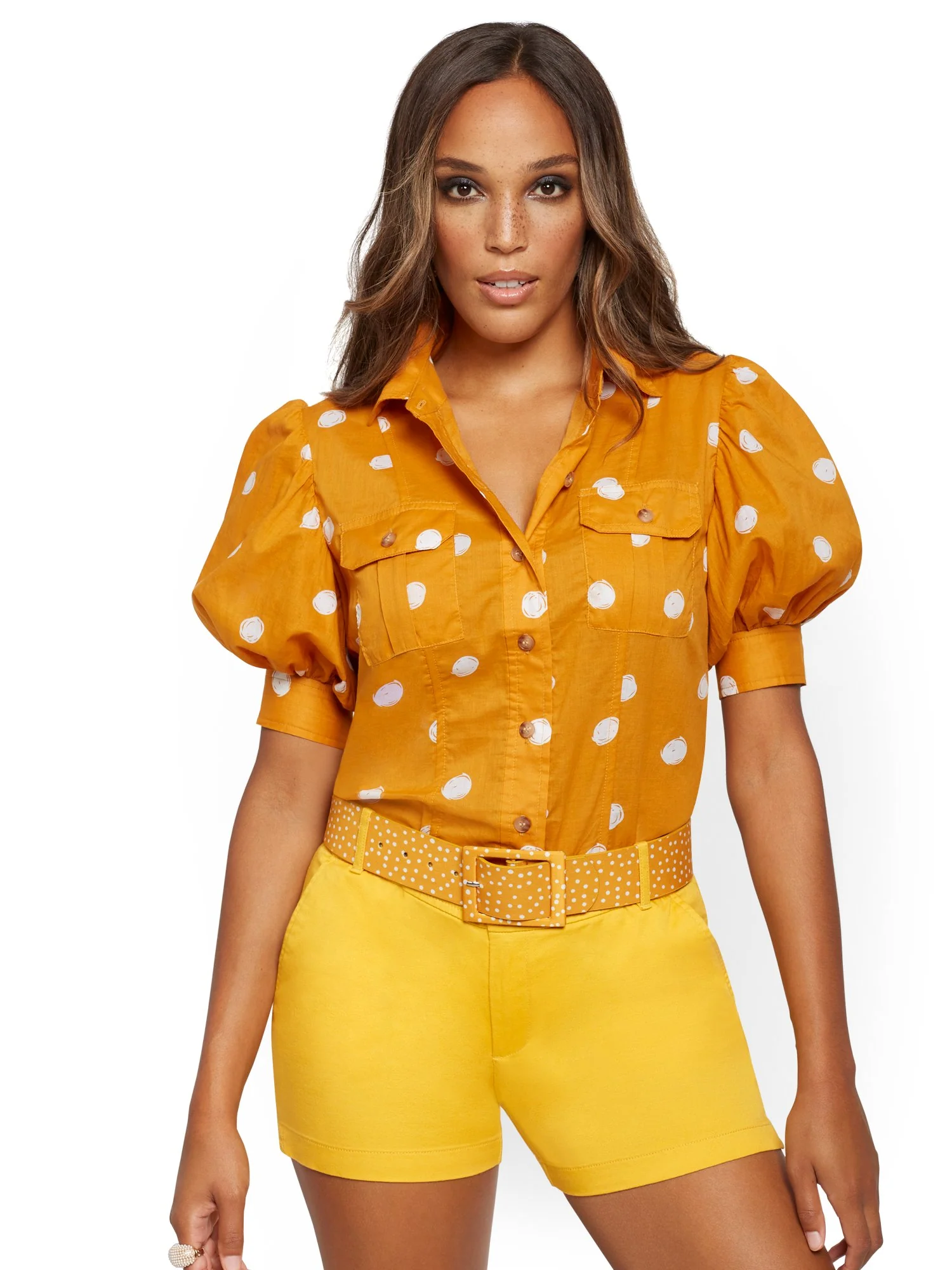 Puff-Sleeve Shirt - 7th Avenue - Image 2