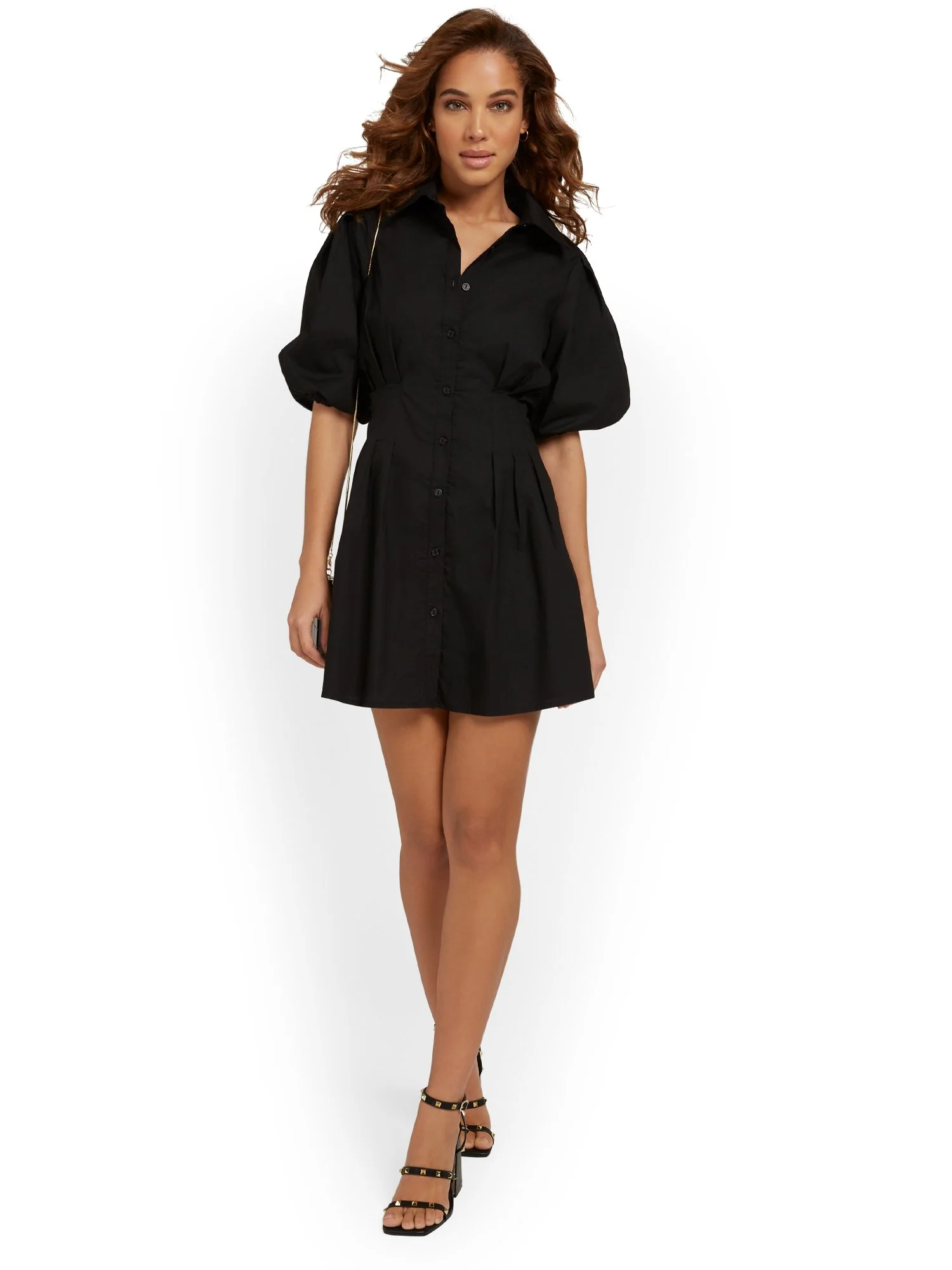 Lena Puff-Sleeve Shirtdress - Brands We Love - Image 4