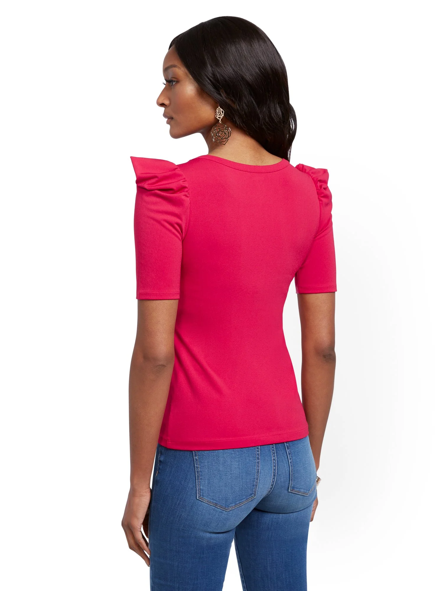 Puff-Sleeve Top - Image 7