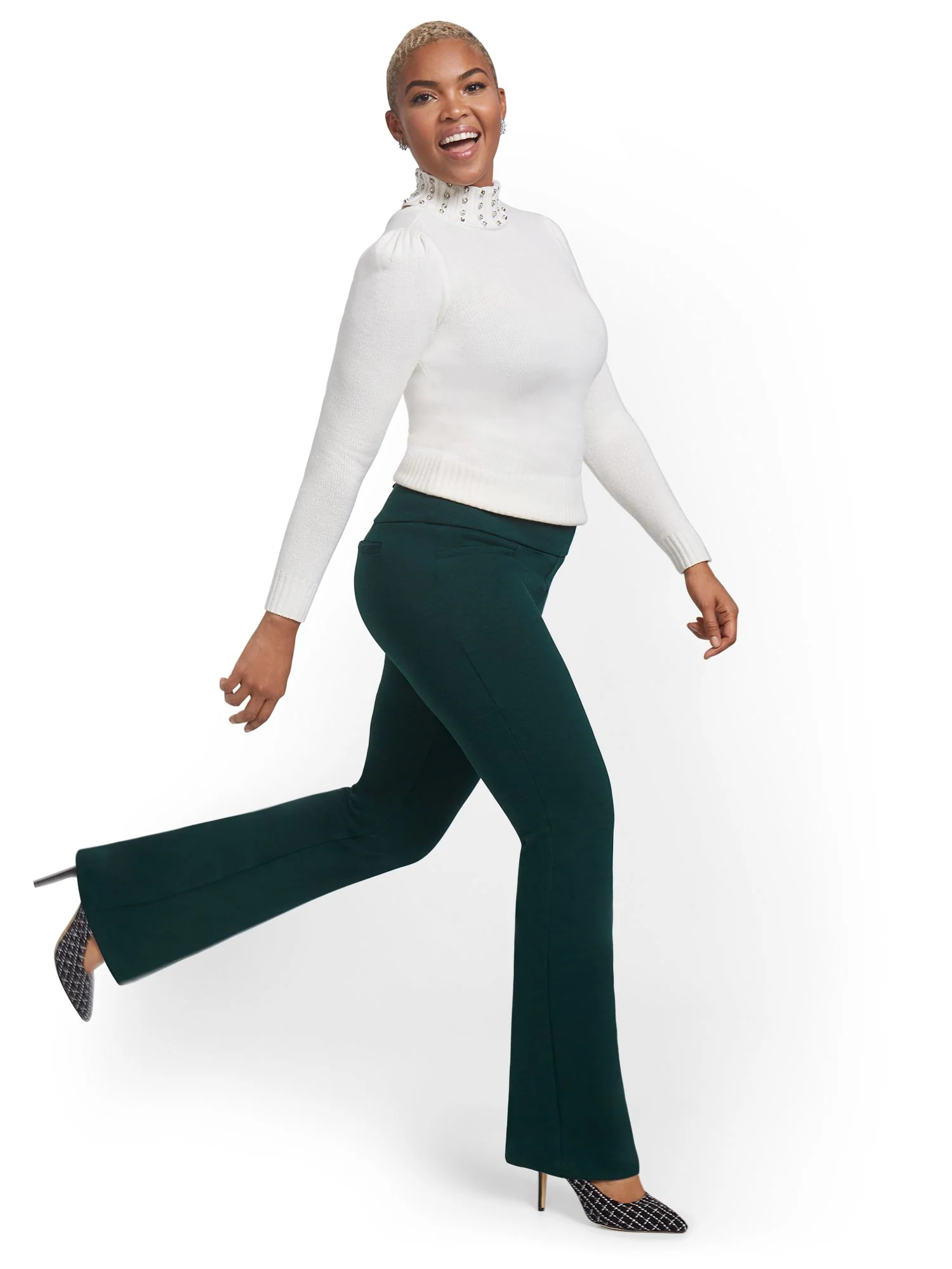 Pull-On Bootcut Ponte Pant - Superflex - Image 11