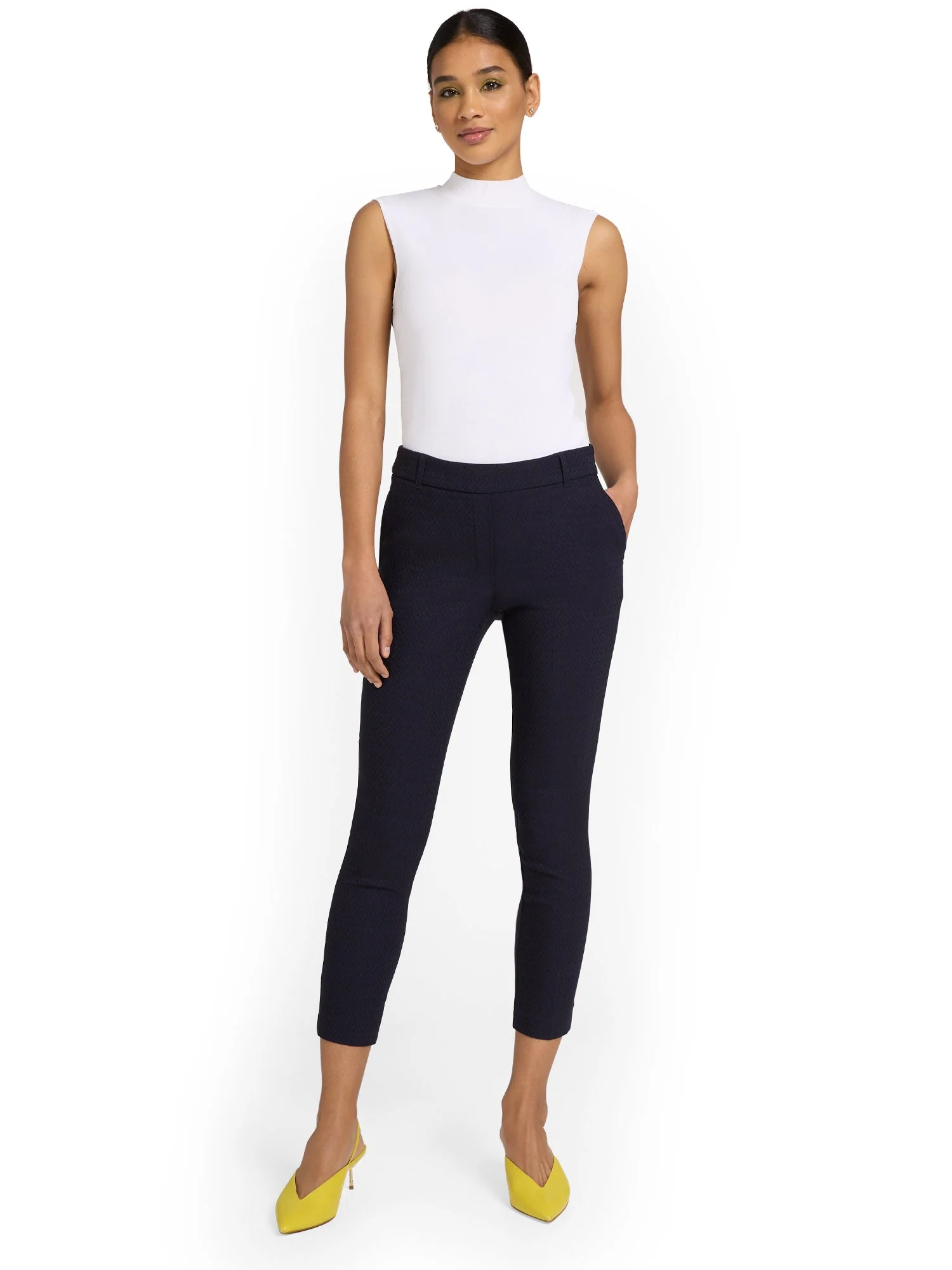 Chapter 1 Pull-On Jacquard Capri Pant - Brands We Love - Image 4