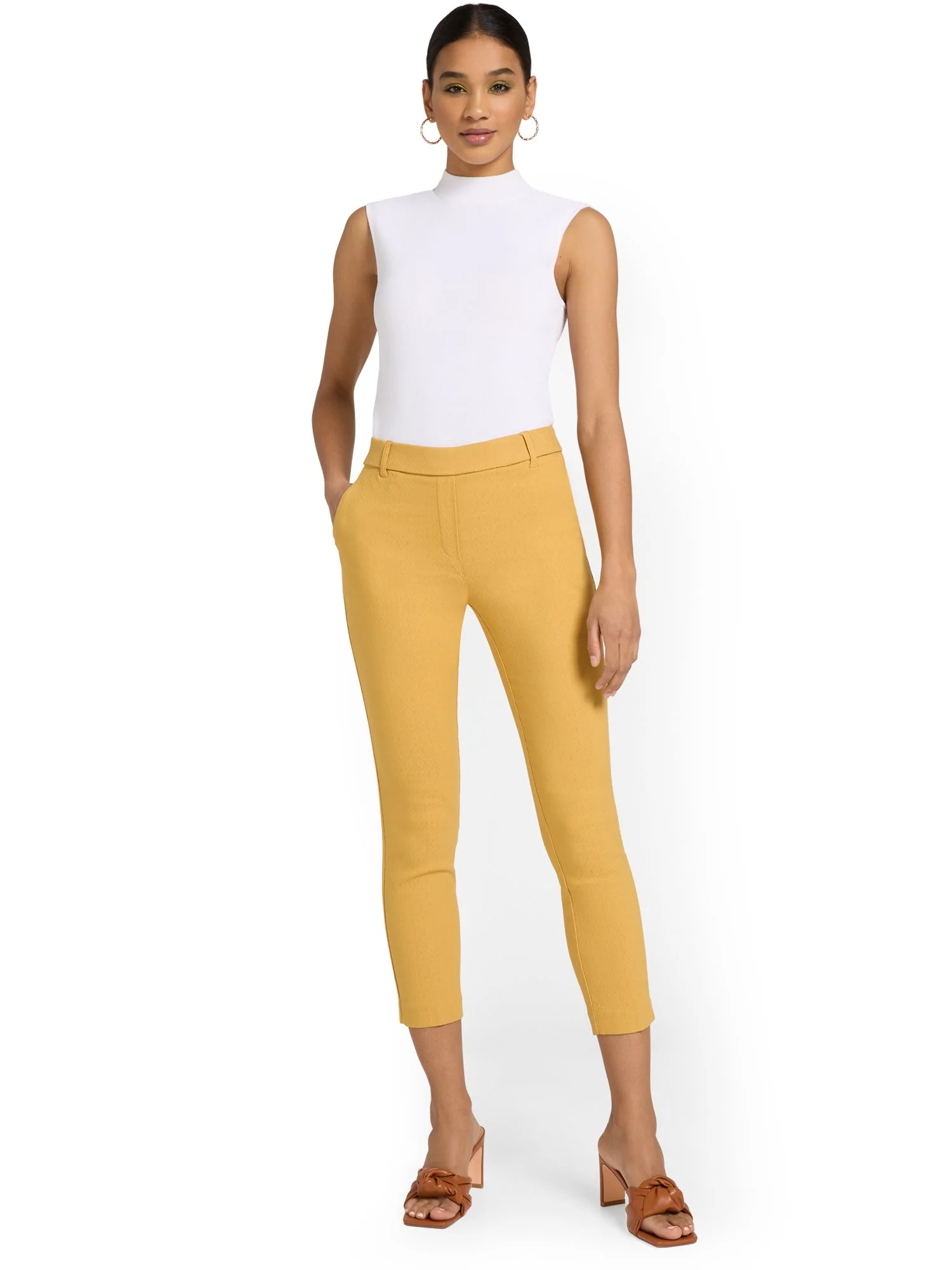Chapter 1 Pull-On Jacquard Capri Pant - Brands We Love - Image 8