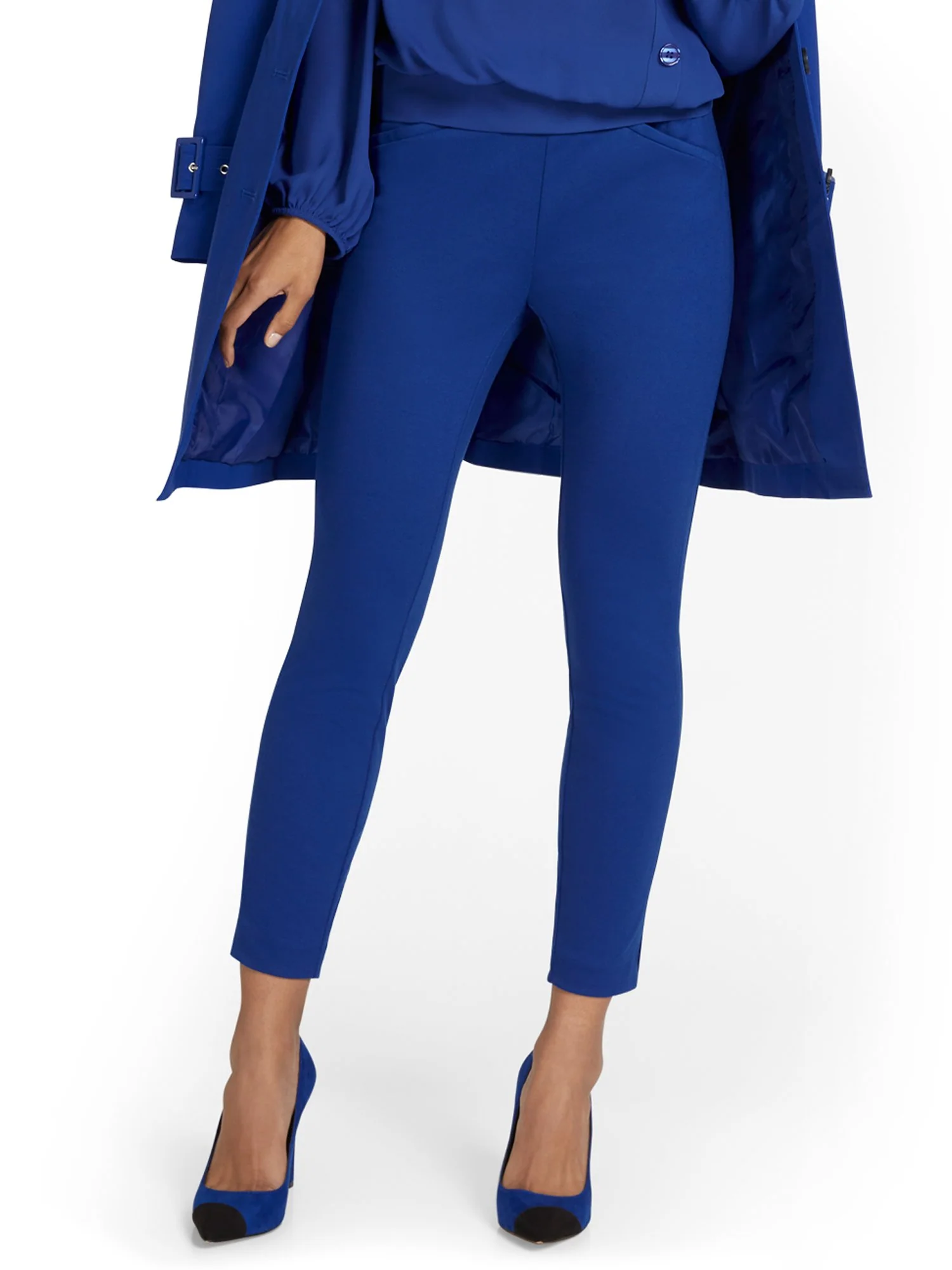 Pull-On Slim-Leg Ankle Ponte Pant - Superflex - Image 18