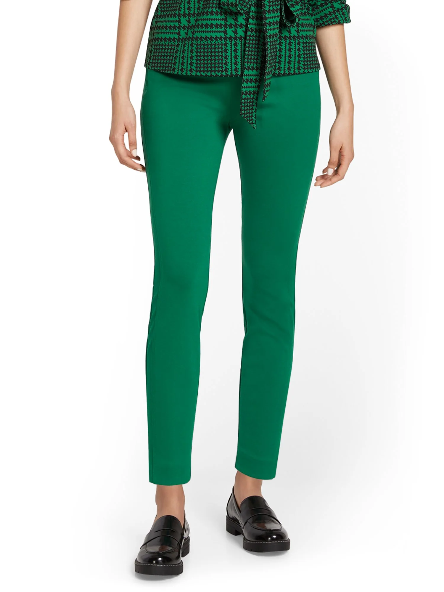 Pull-On Slim-Leg Ankle Ponte Pant - Superflex - Image 7