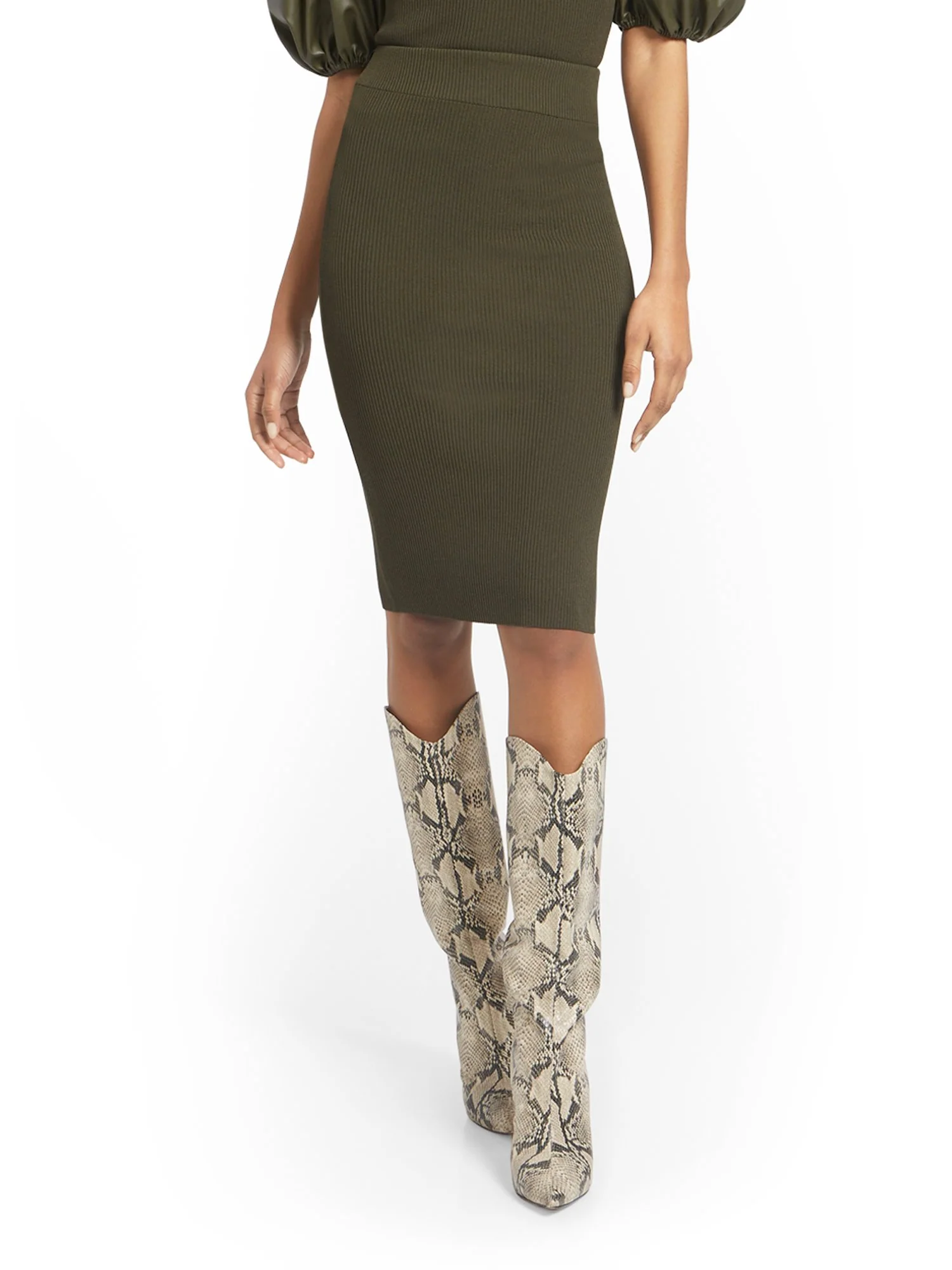 Pull-On Sweater Skirt - Image 2