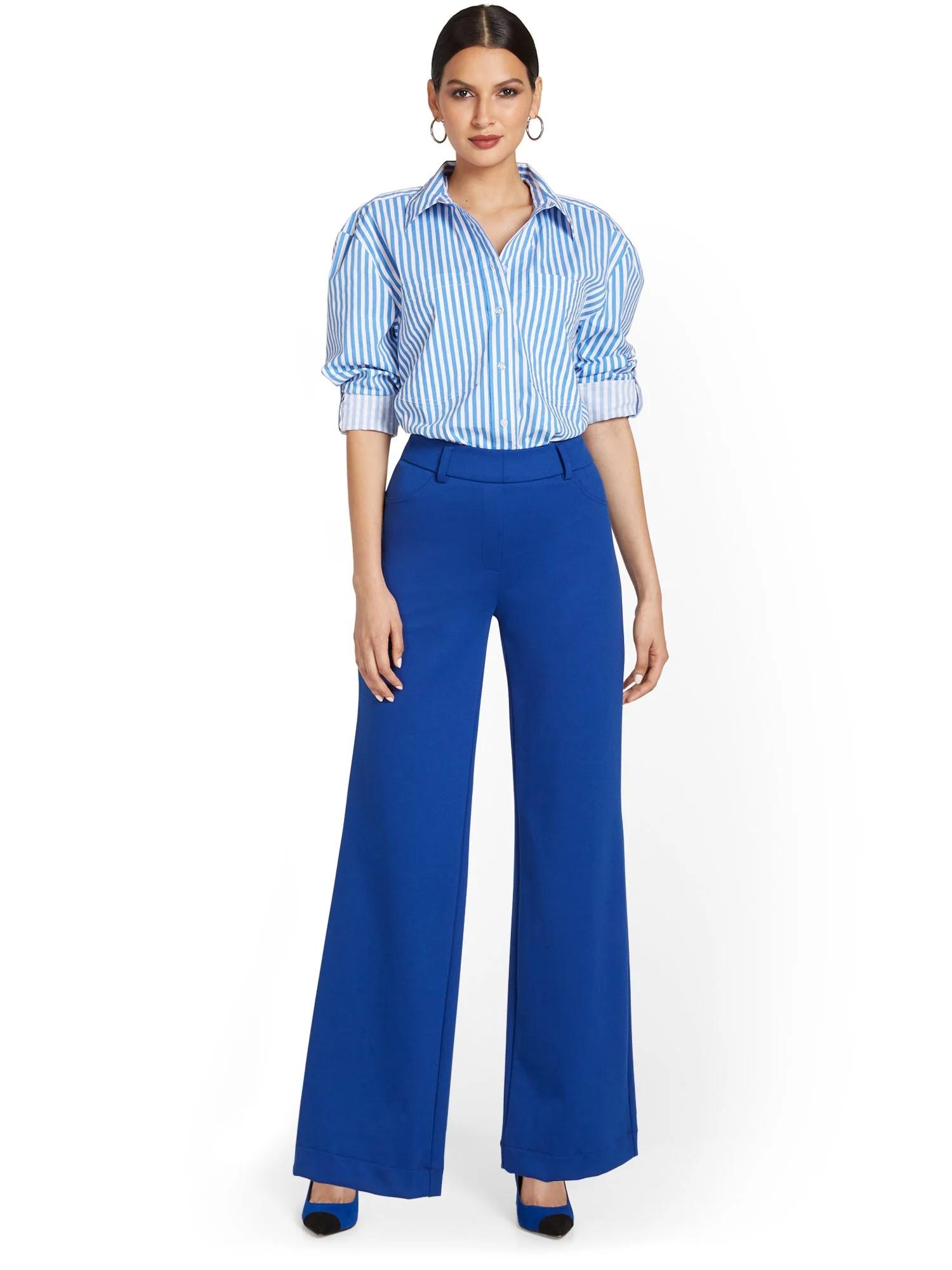Pull-On Wide-Leg Ponte Pant - Superflex - Image 15