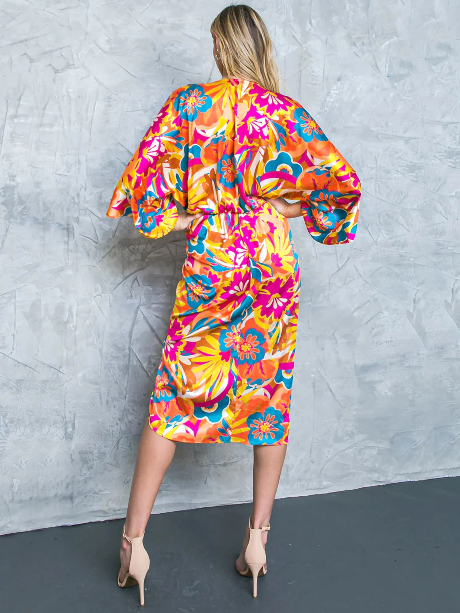 Flying Tomato Quarter Sleeve Abstract Print Dress - Brands We Love - Image 5