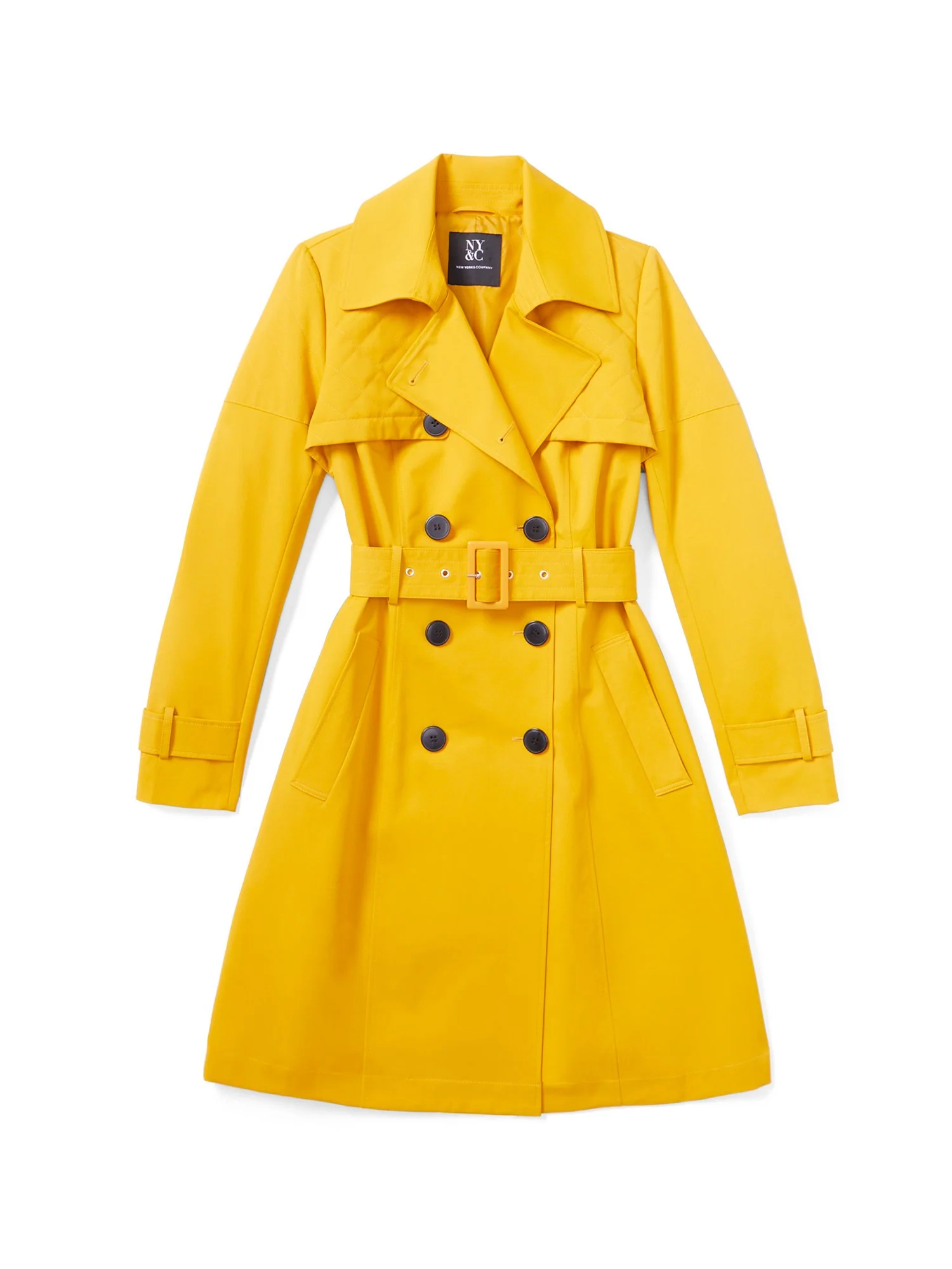 Quilted Belted Trenchcoat - City Trench Collection - Image 11