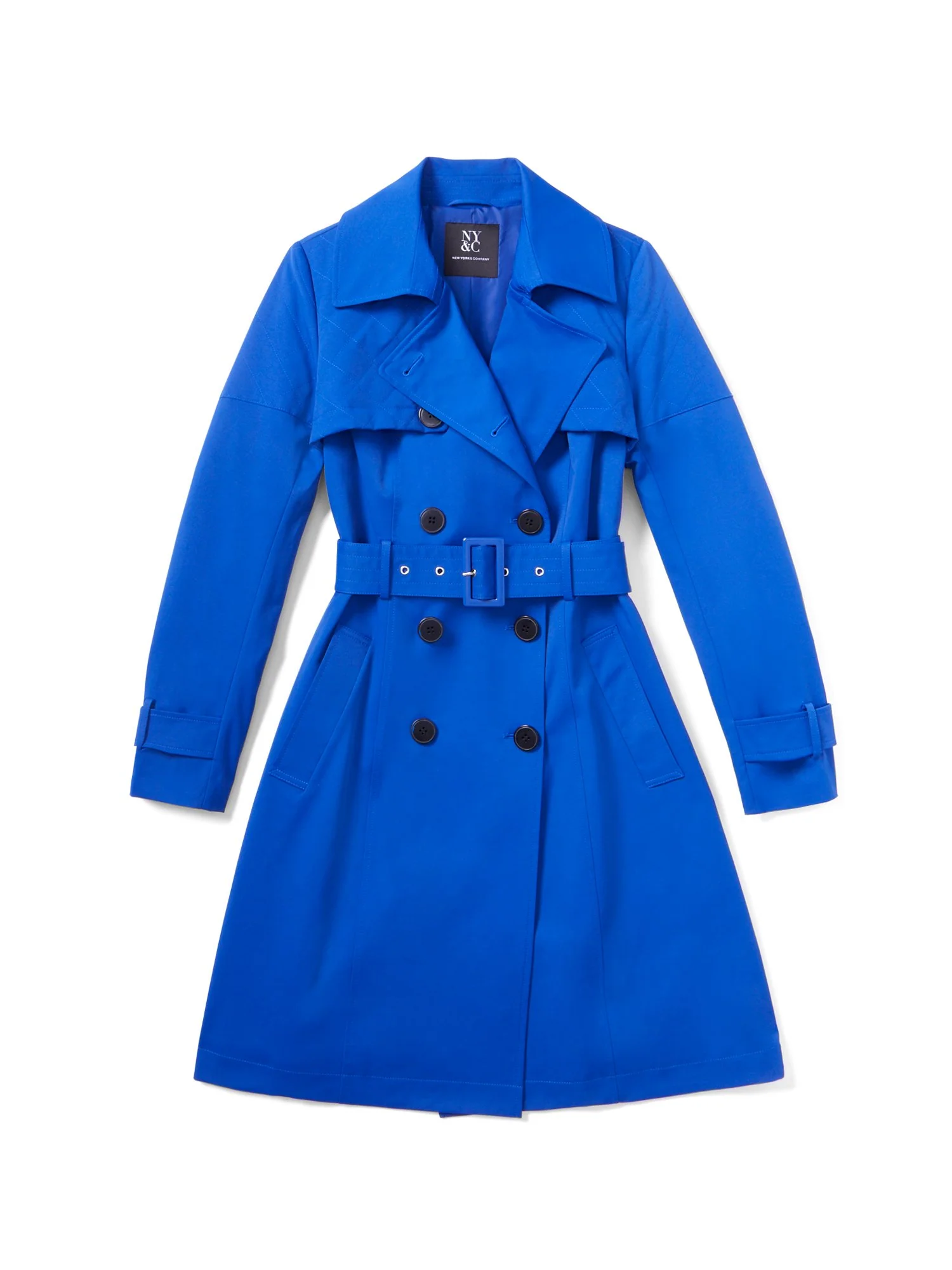 Quilted Belted Trenchcoat - City Trench Collection - Image 14