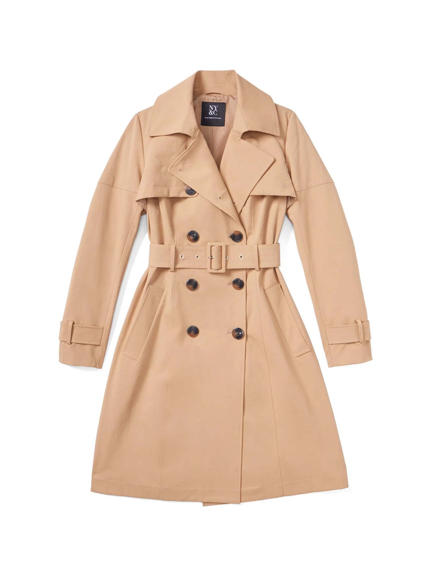 Quilted Belted Trenchcoat - City Trench Collection - Image 9