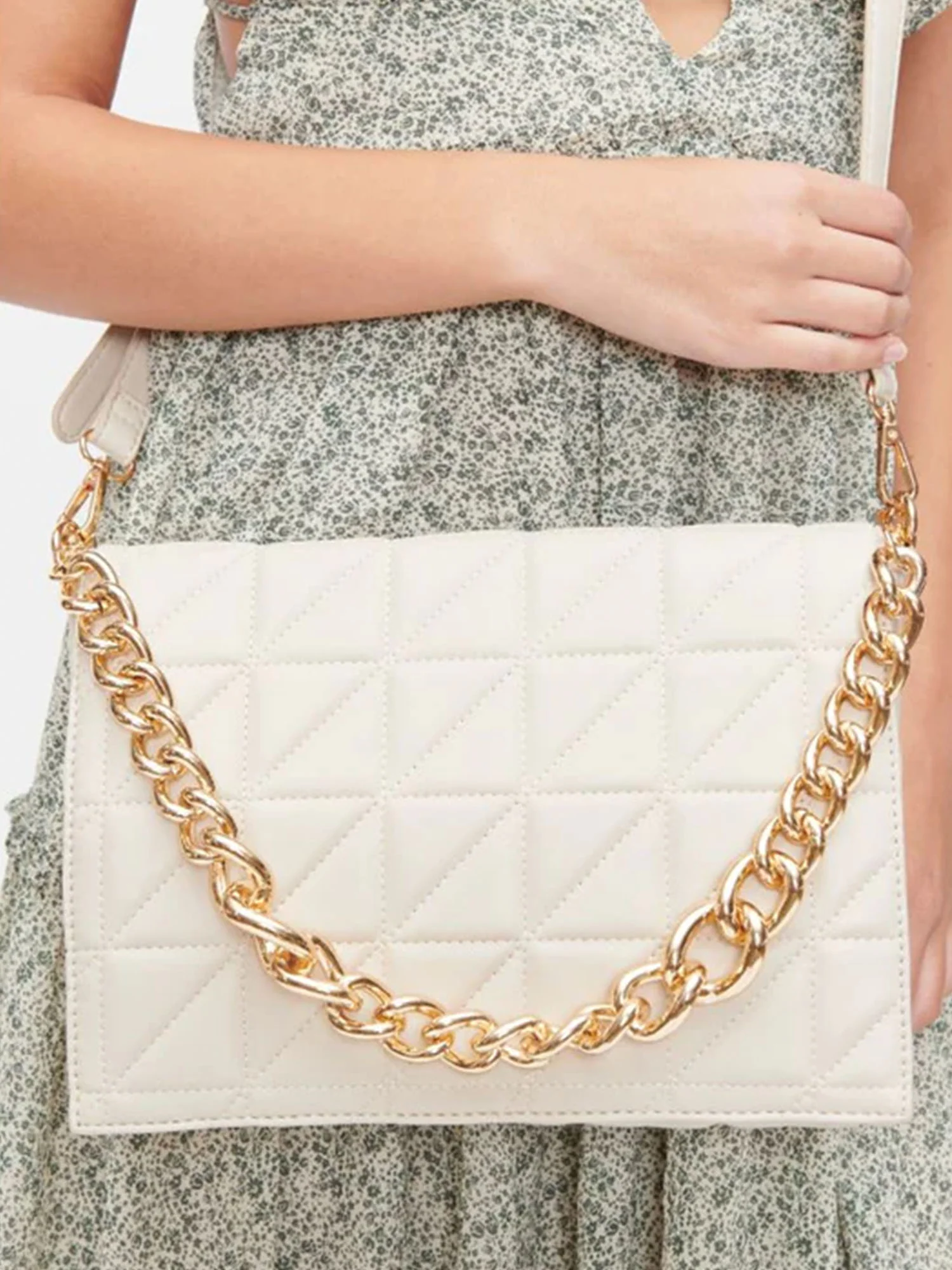 Urban Expressions Quilted Chain Strap Crossbody Bag - Brands We Love - Image 3