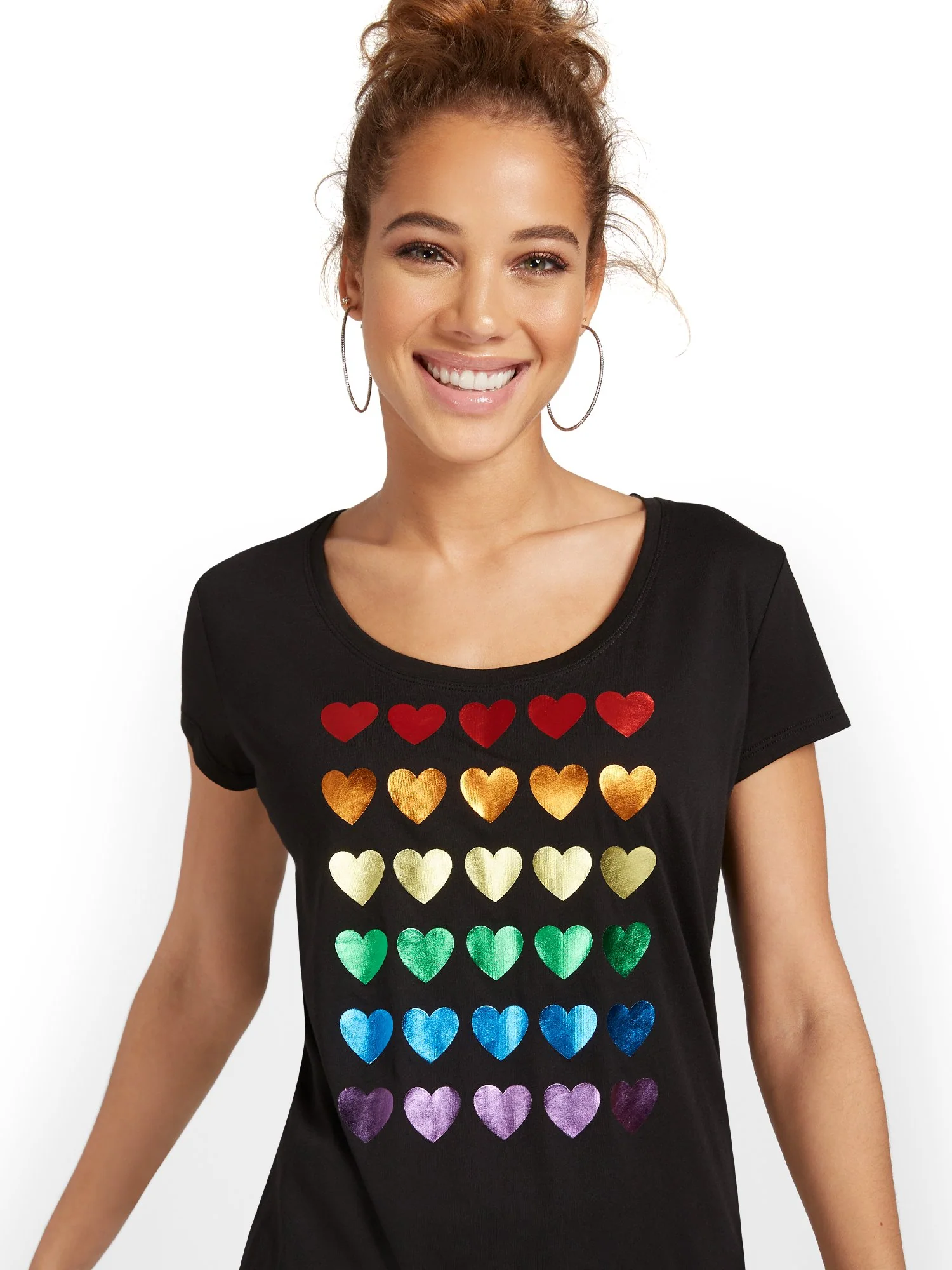 Rainbow Heart Graphic Tee - Image 2