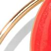Red Enamel Hoop Drop Earring - Image 2