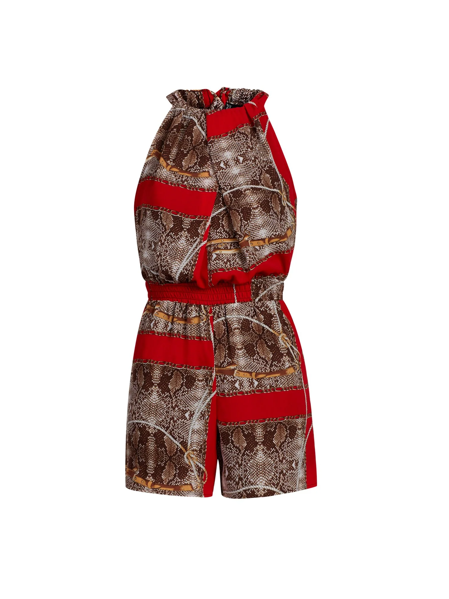 Red Halter Romper - Image 2