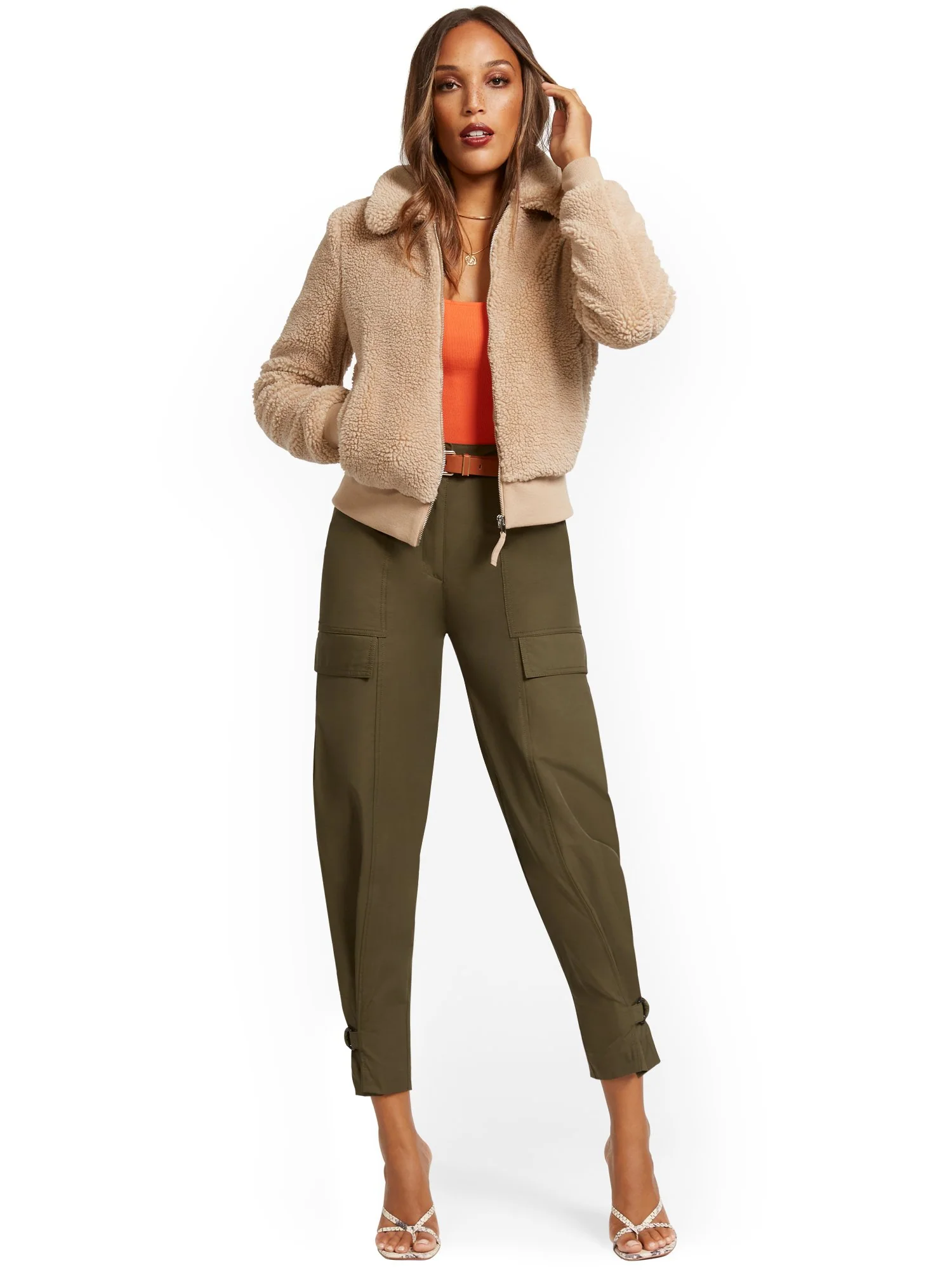Reversible Teddy Bomber Jacket - Image 13