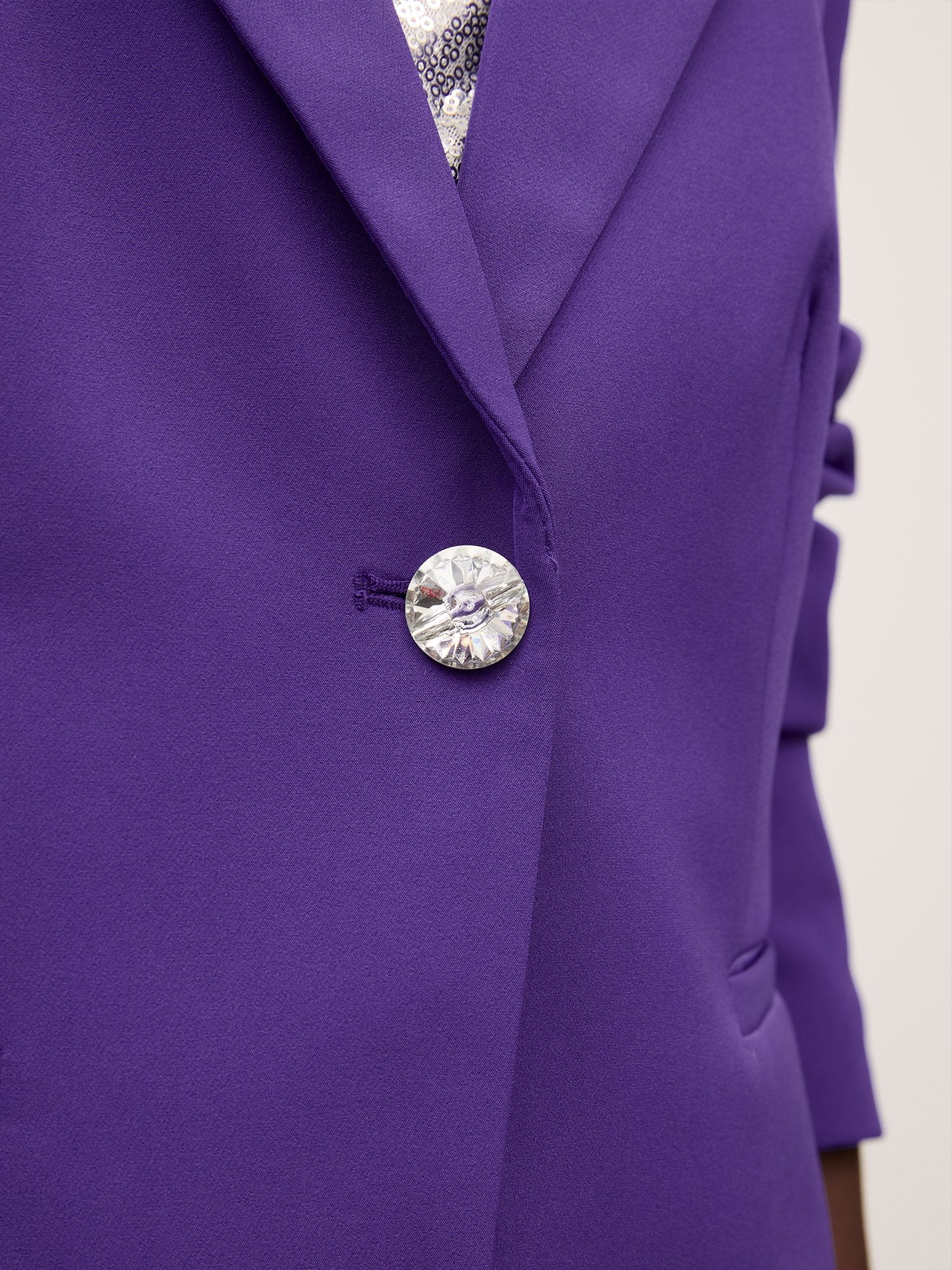 Rhinestone-Button Blazer - Image 8