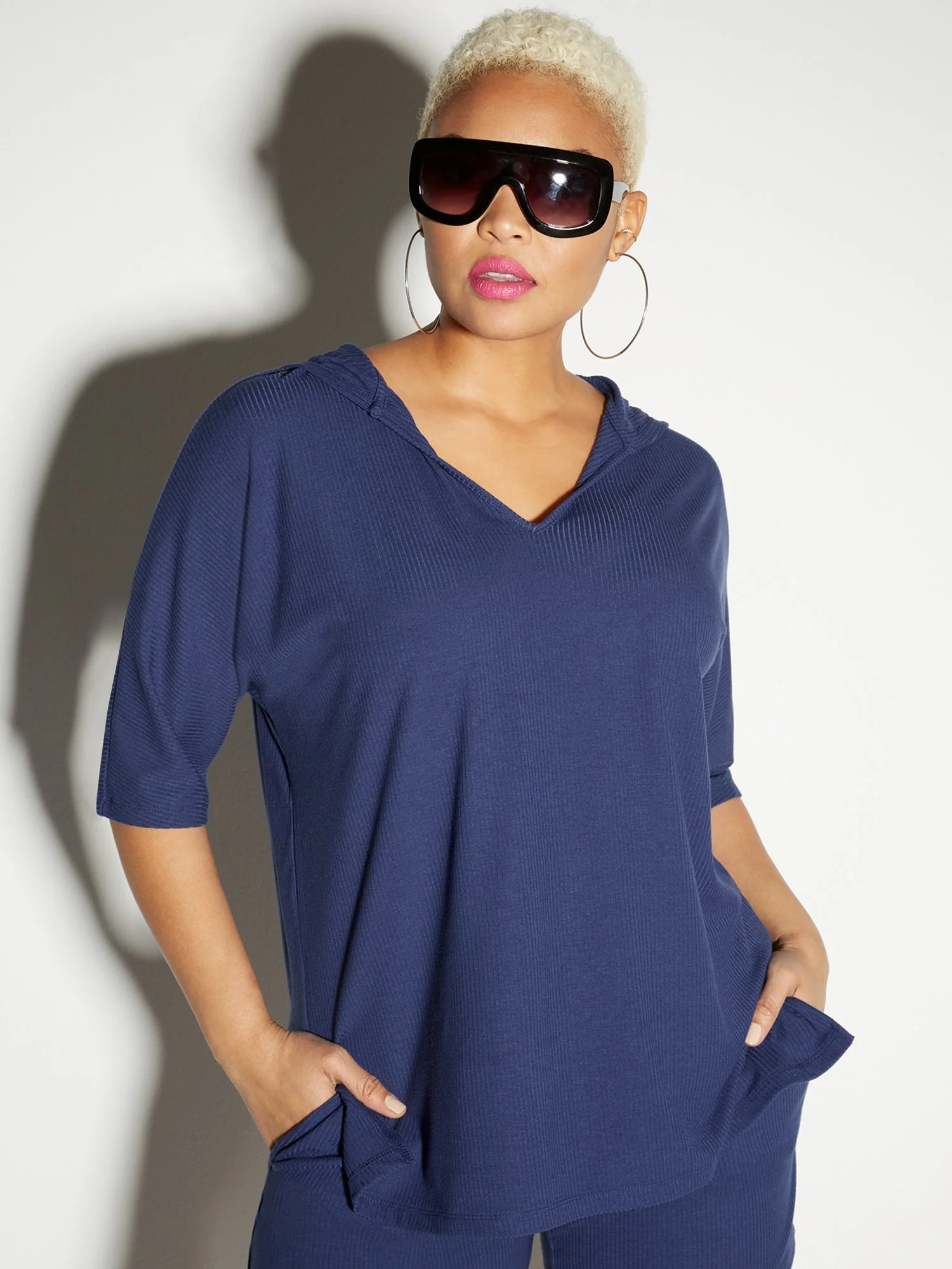 Ribbed Dolman Hoodie - Everyday Collection - Image 8