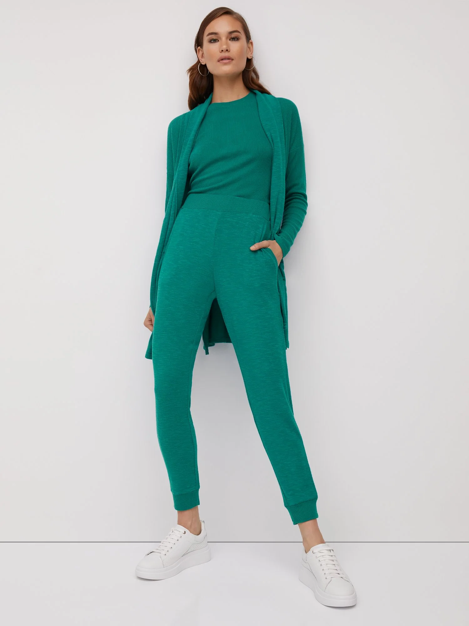 Ribbed-Trim Jogger Pant - Image 2