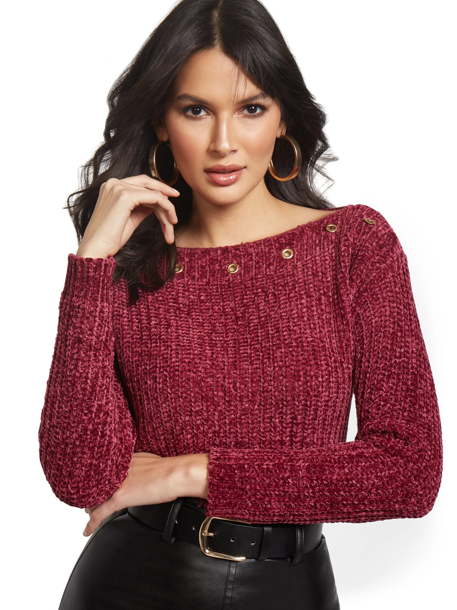 Ring Accent Pullover Sweater - Image 12